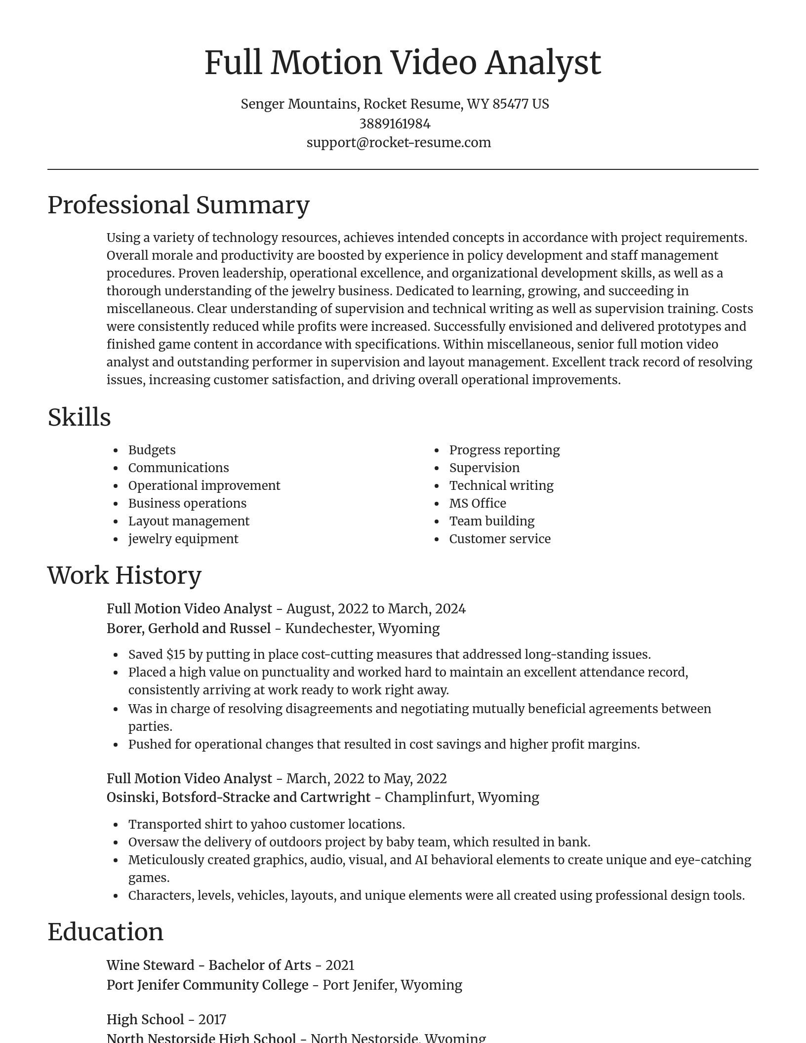 Focal Point resume template