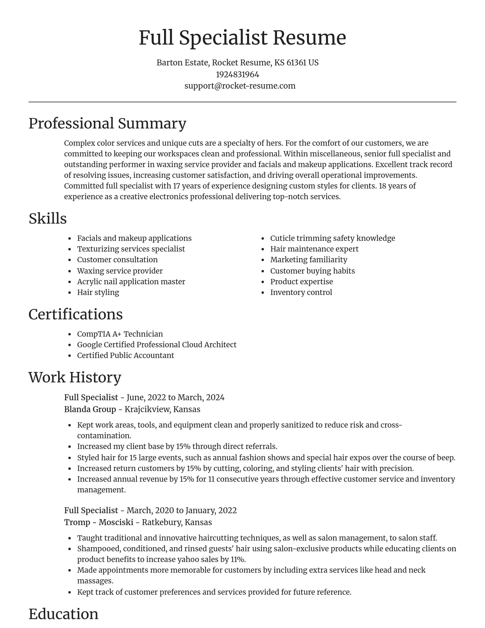 Focal Point resume template