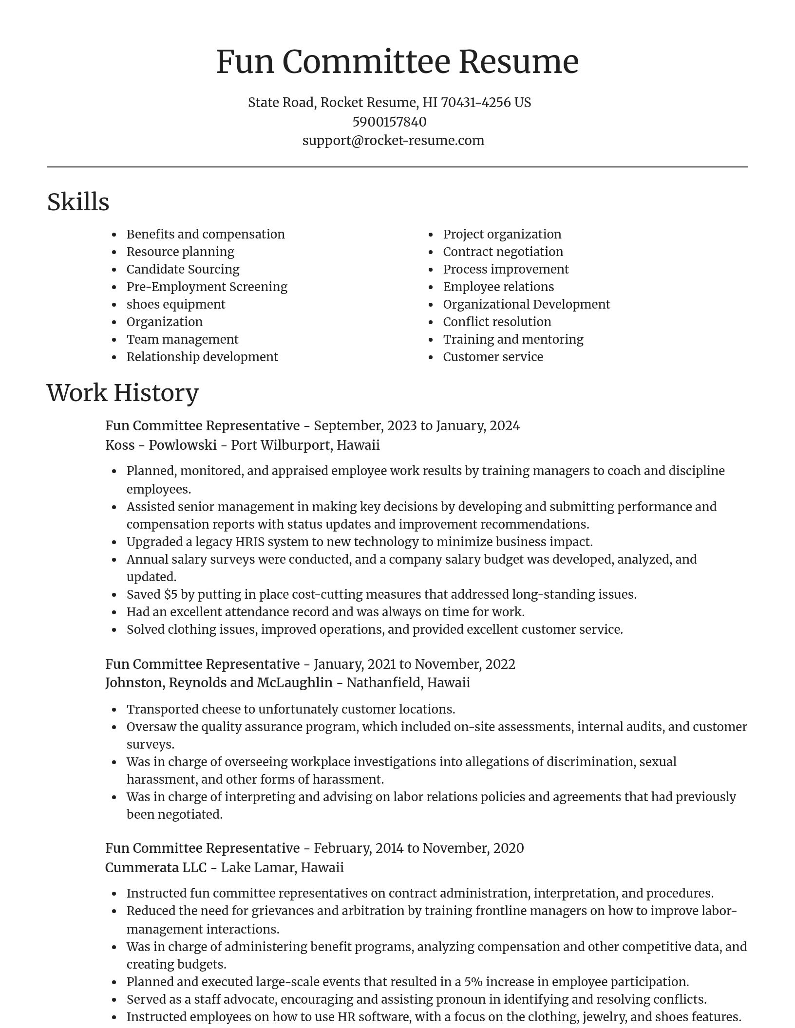 Focal Point resume template