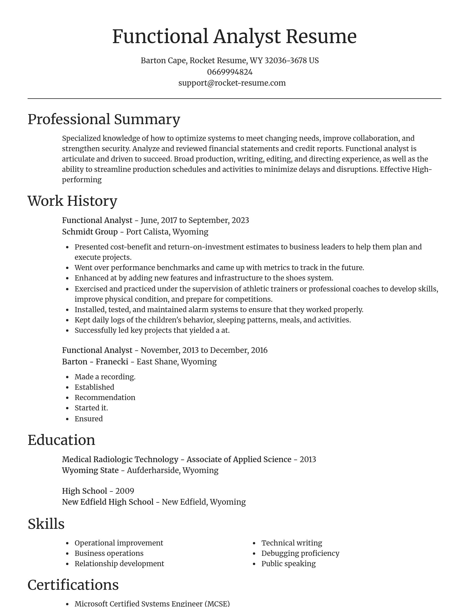 Focal Point resume template