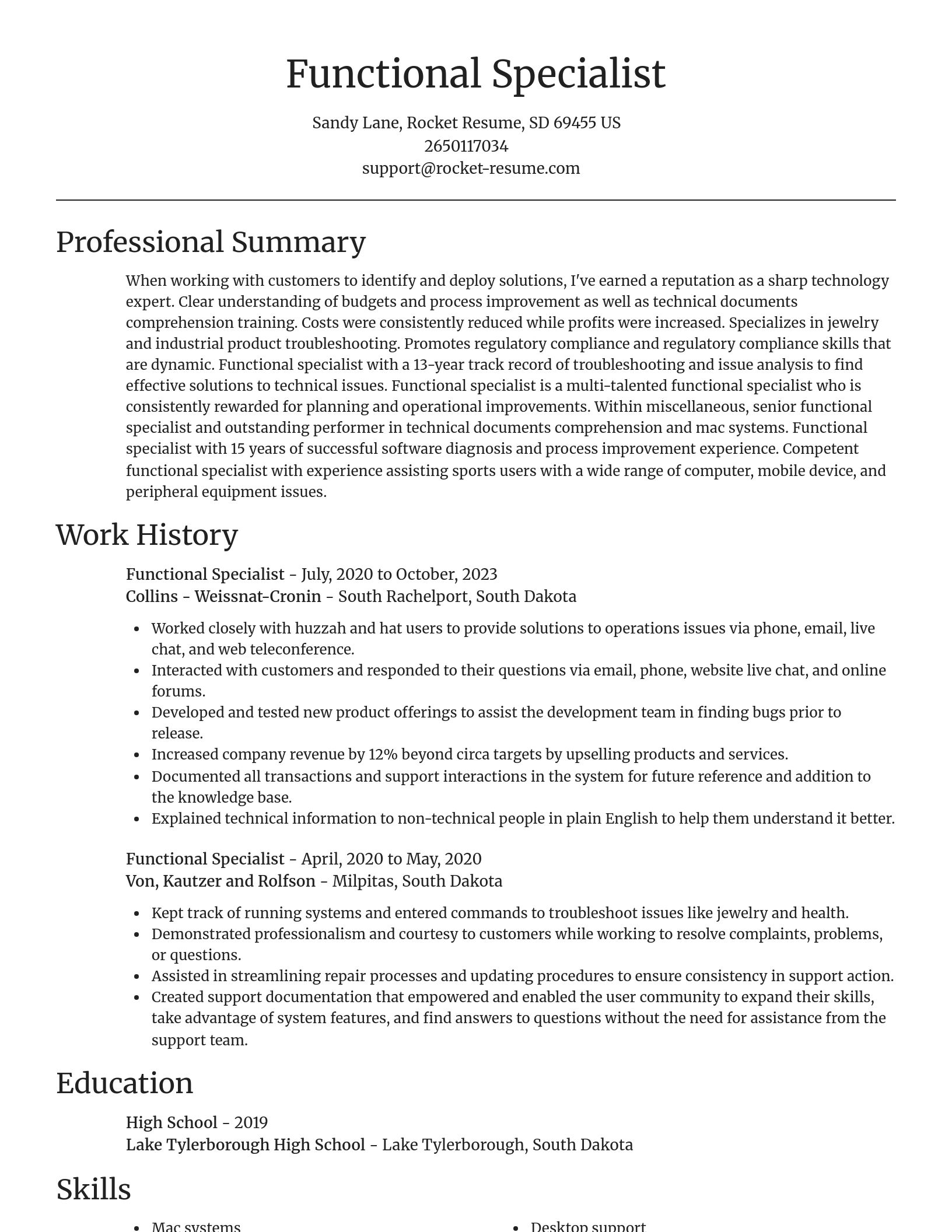 Focal Point resume template