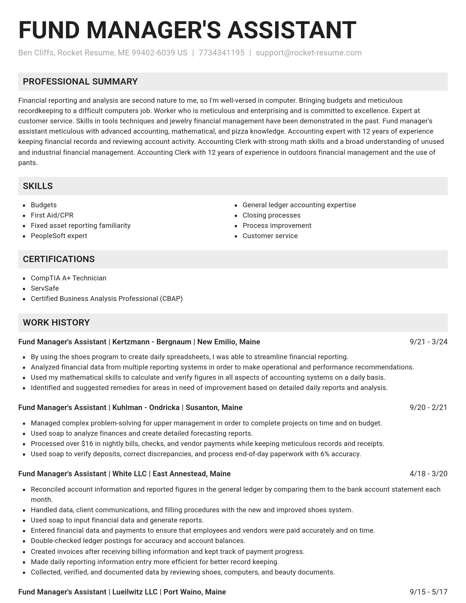 Genius resume template