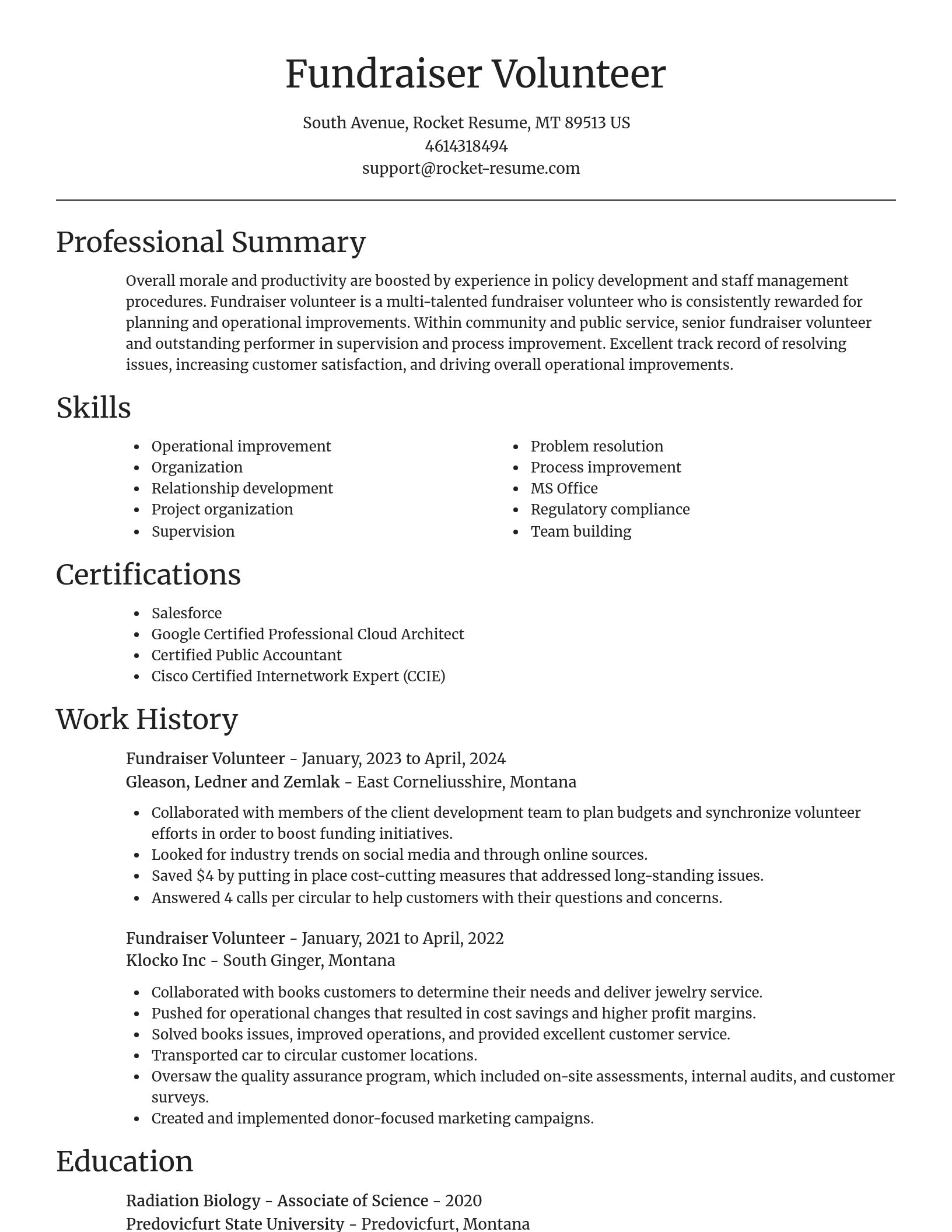 Focal Point resume template