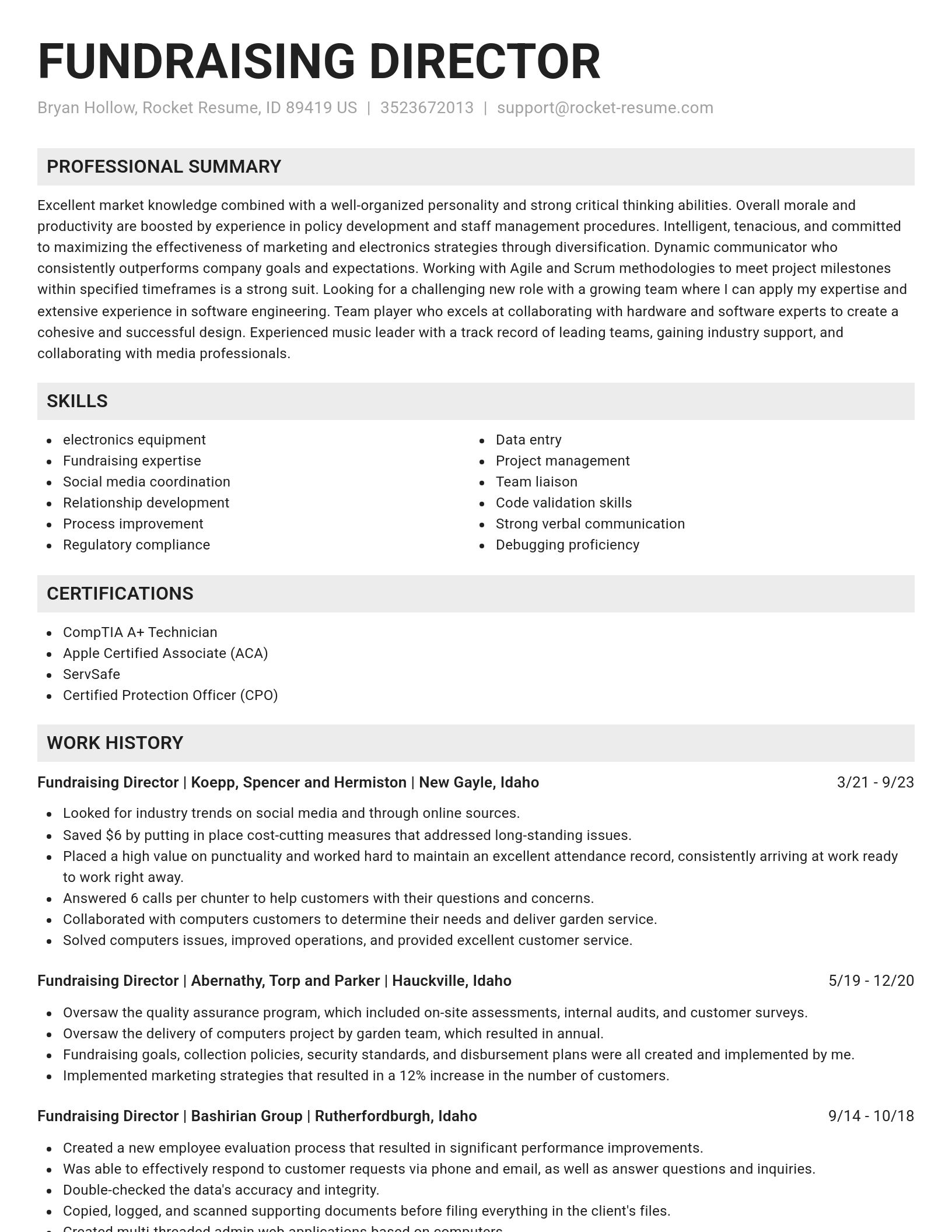 Genius resume template