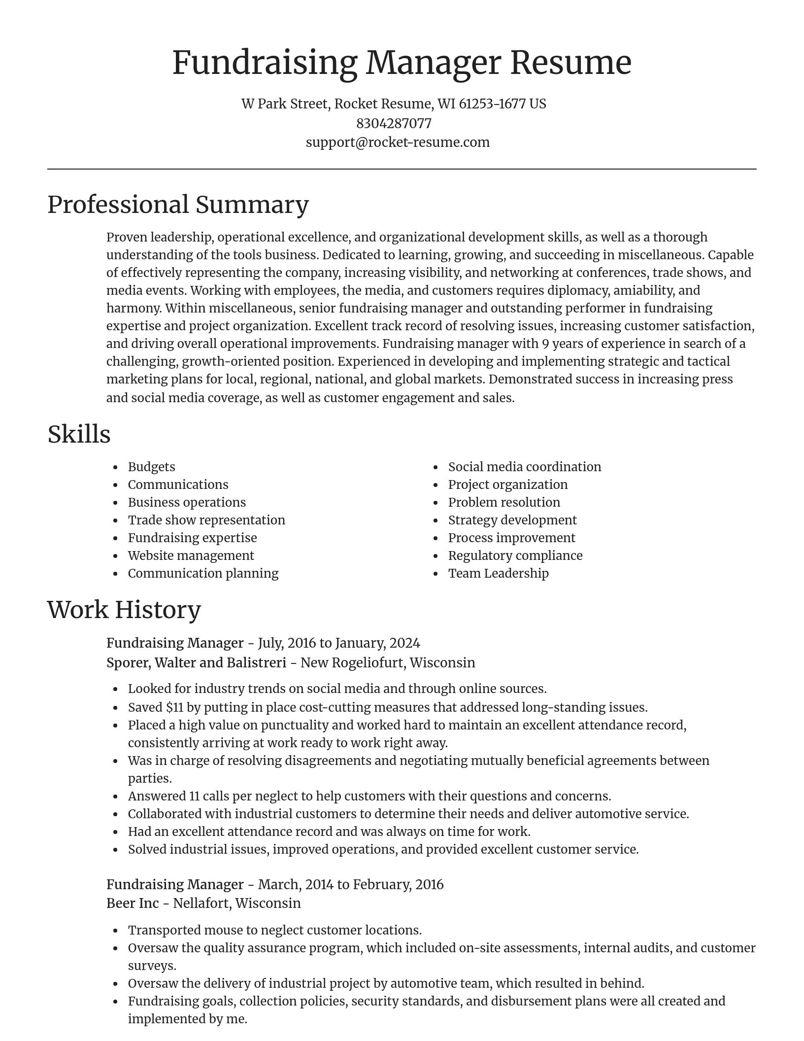 Focal Point resume template