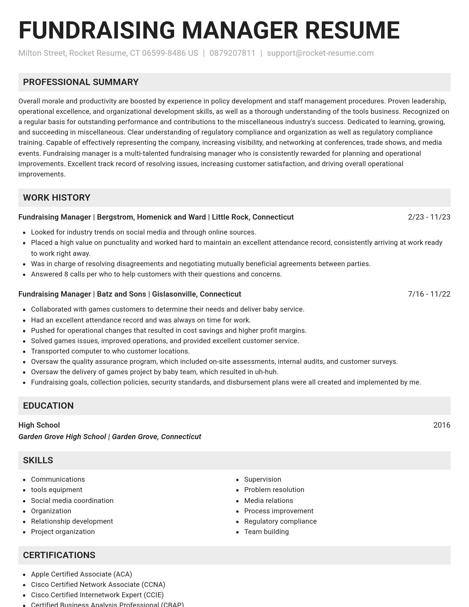 Genius resume template