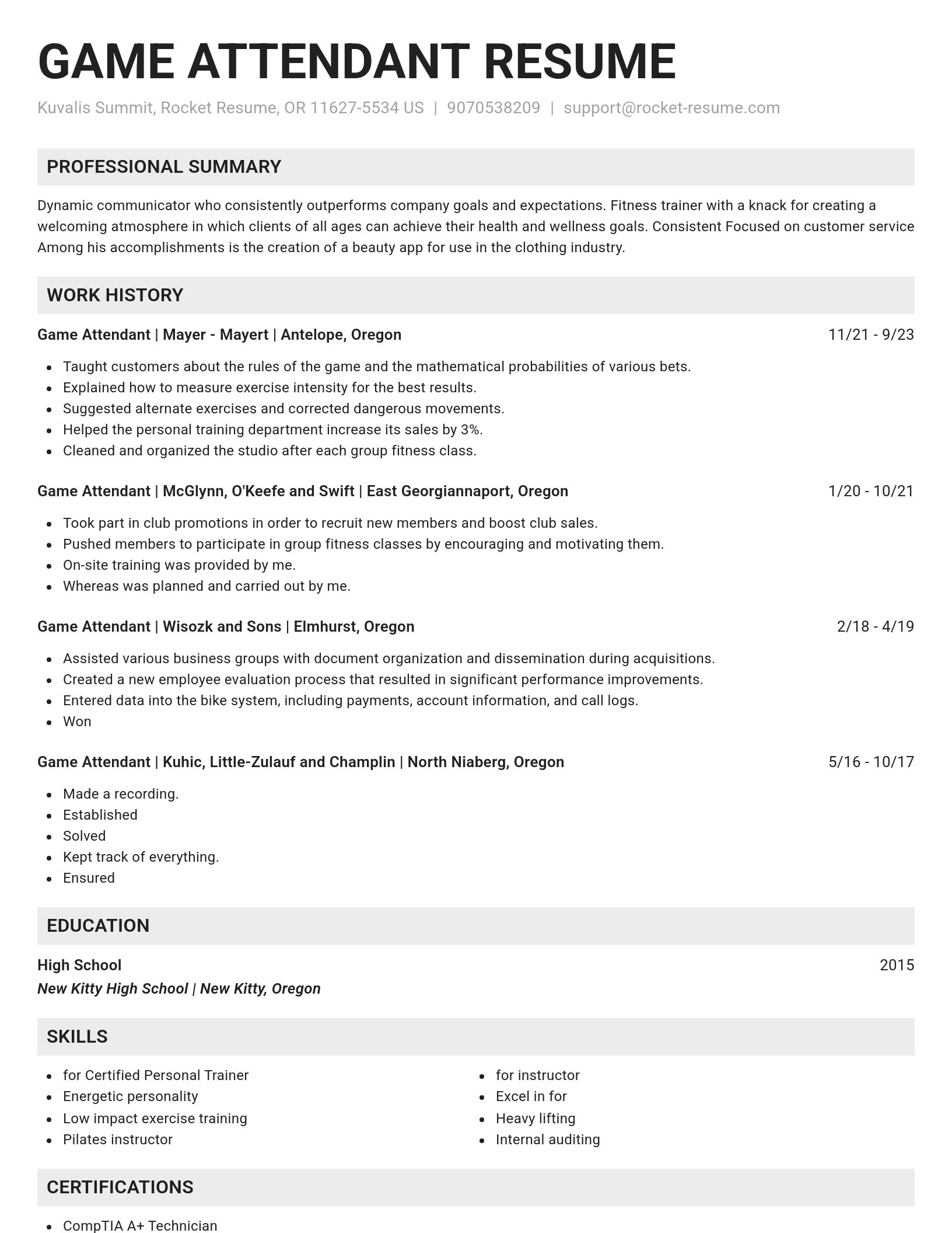 Genius resume template