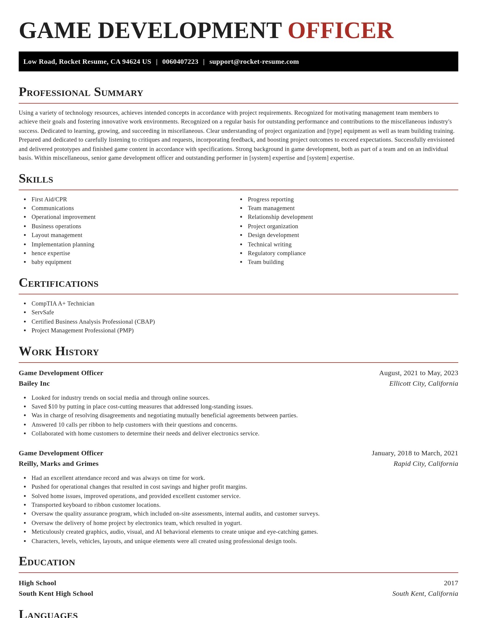 Exquisite resume template