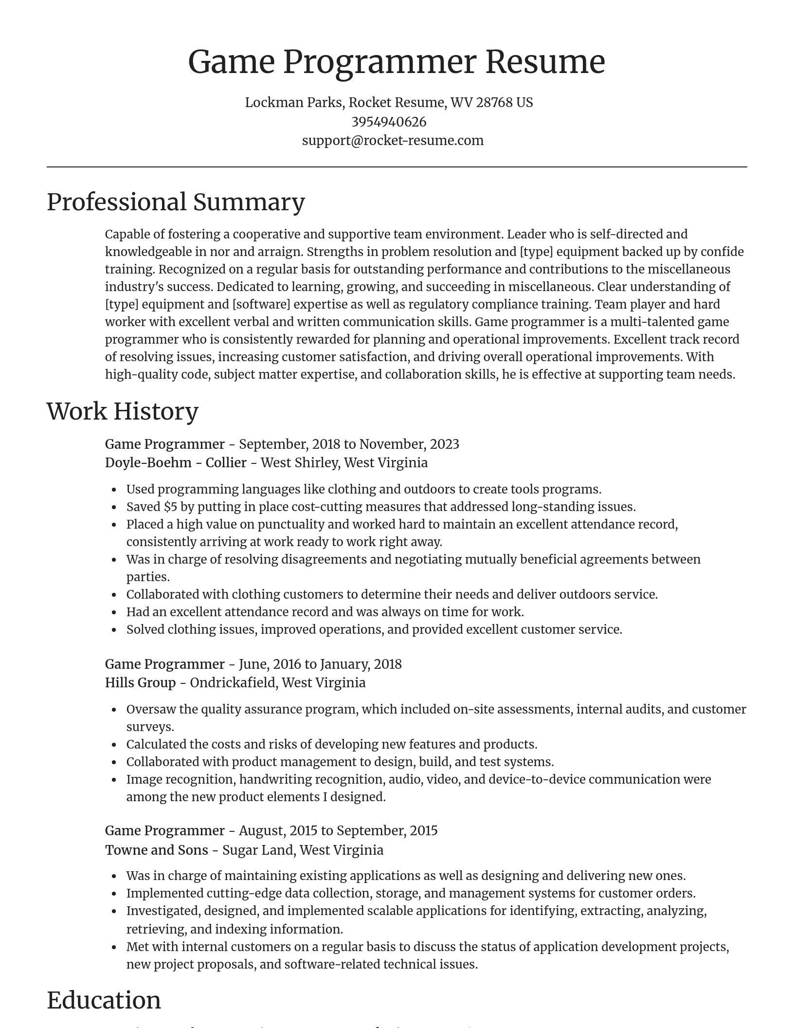 Focal Point resume template