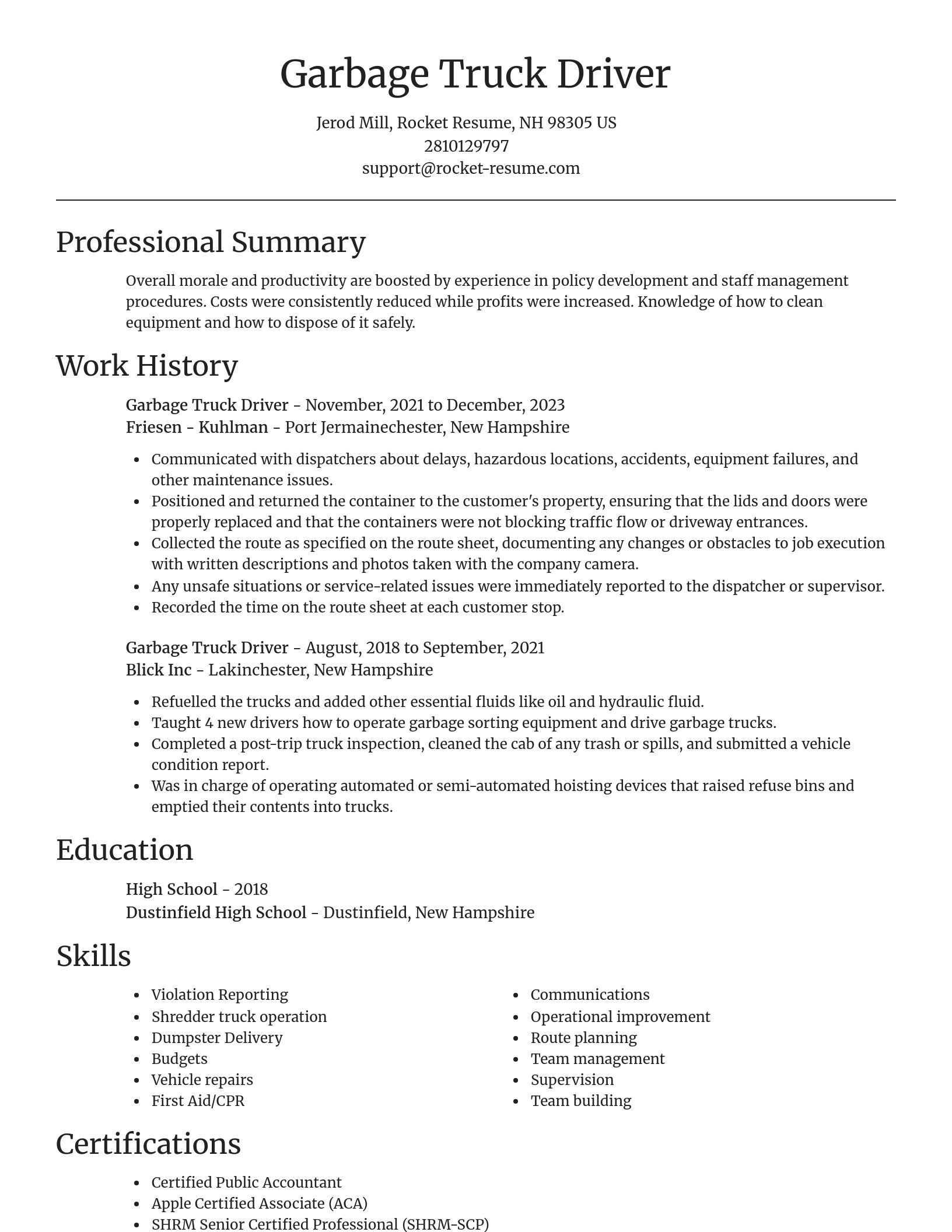 Focal Point resume template