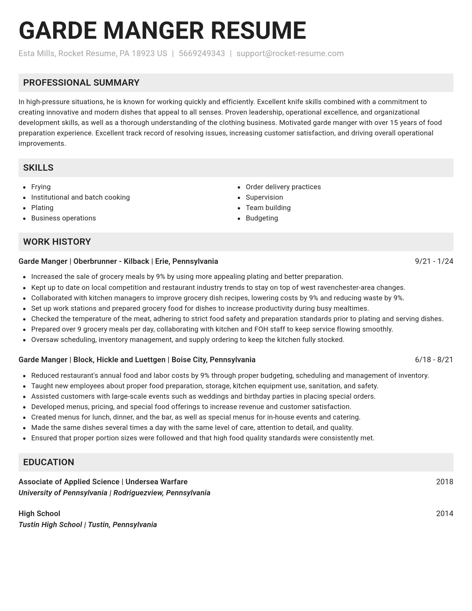 Genius resume template