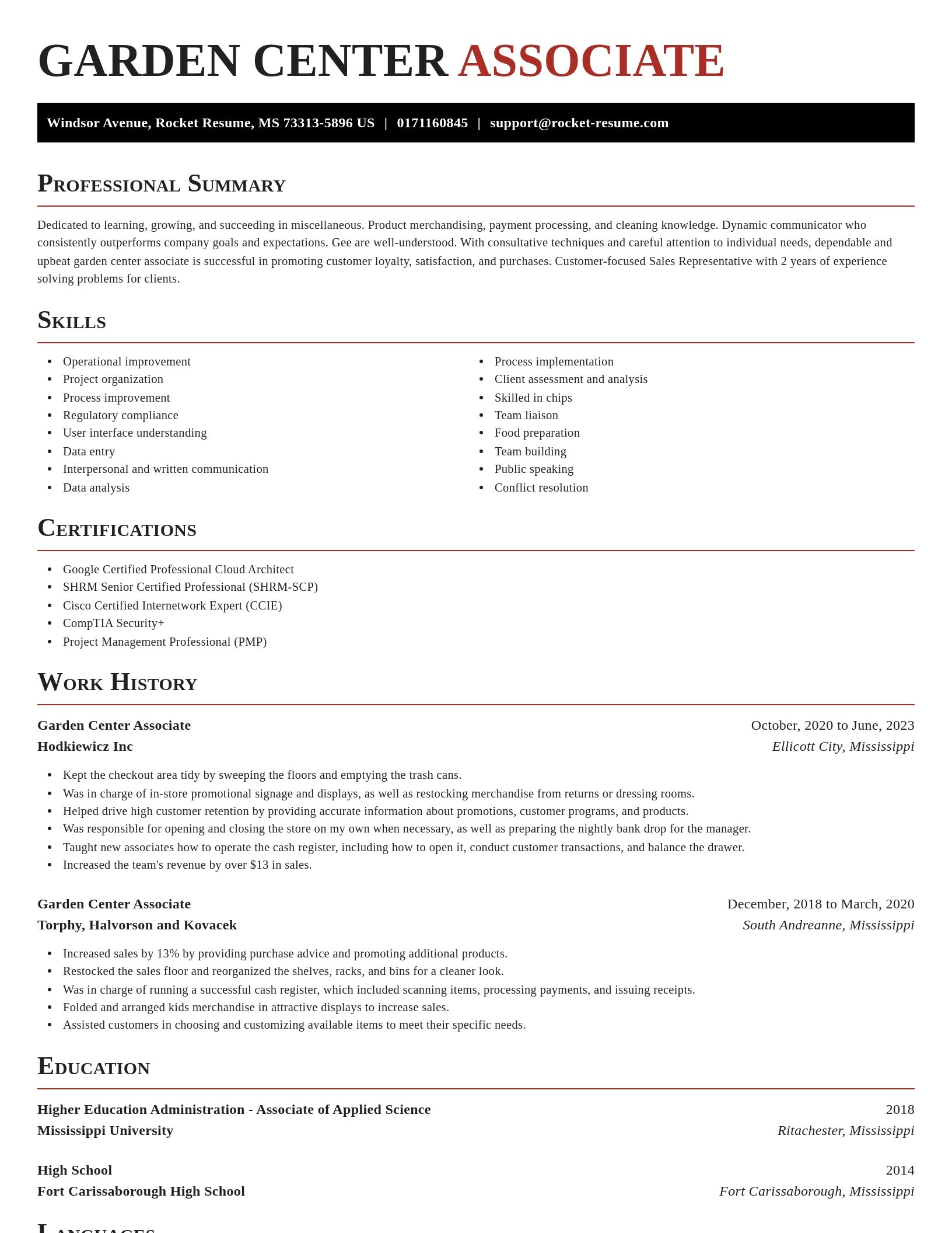 Exquisite resume template