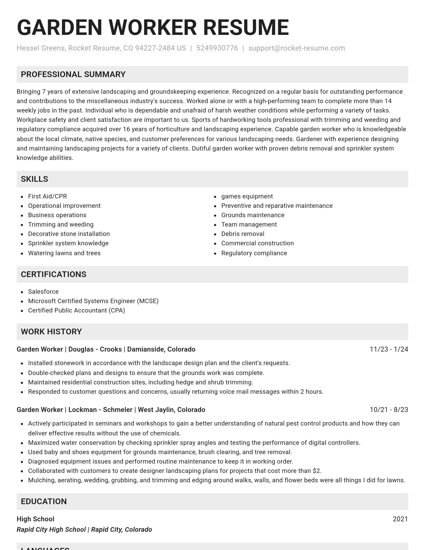 Genius resume template