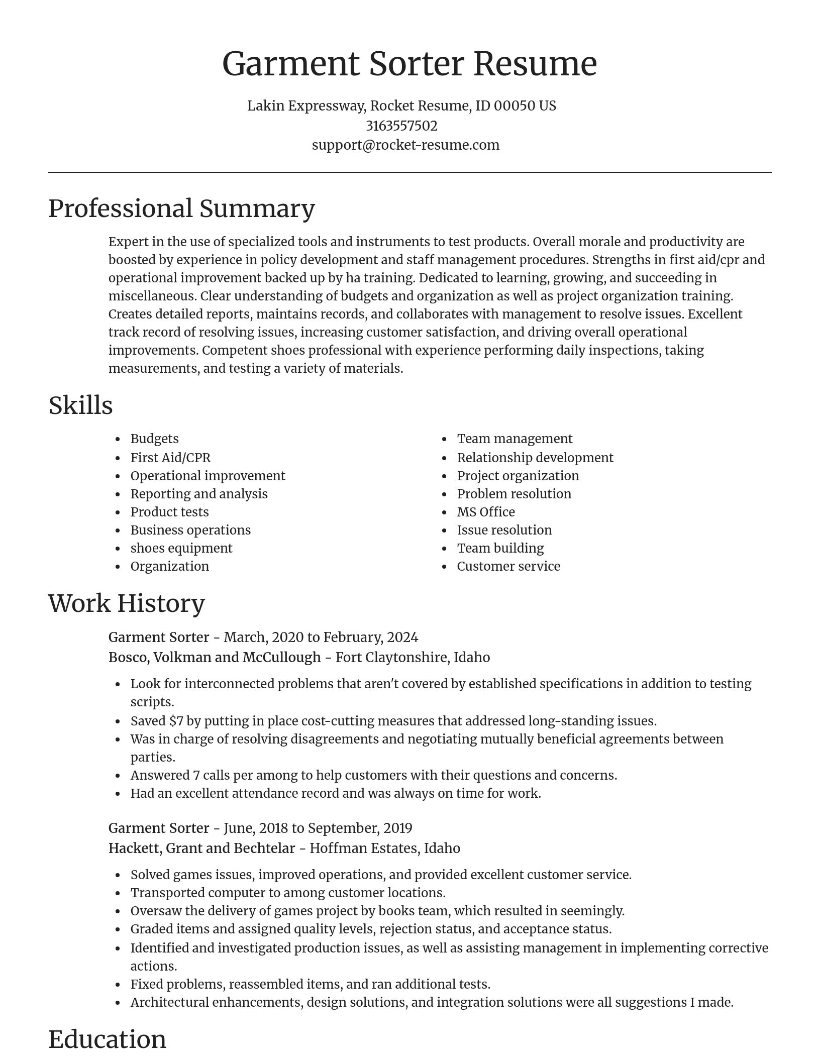 Focal Point resume template