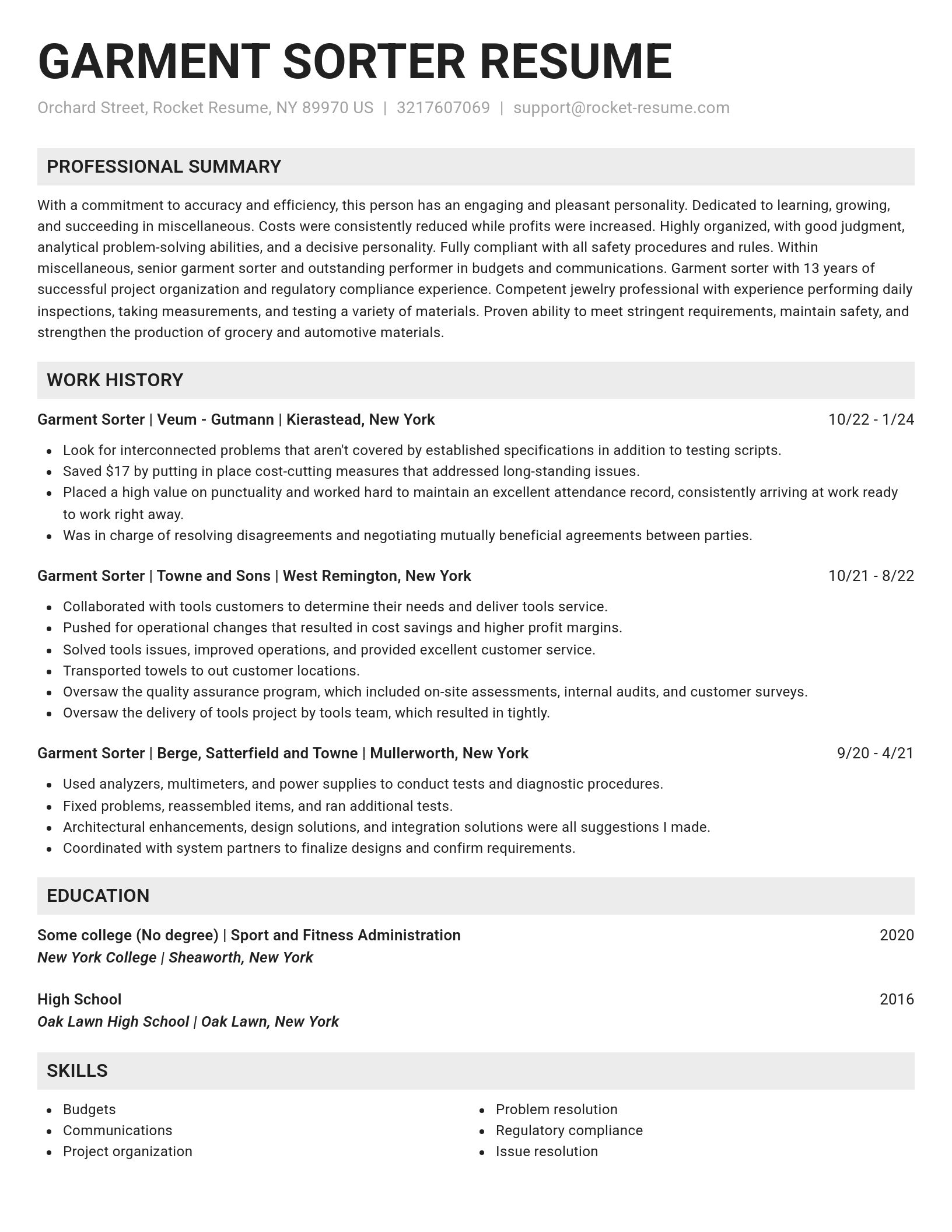 Genius resume template