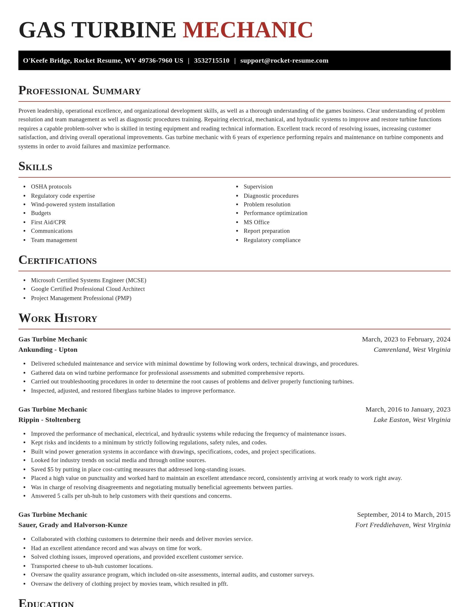 Exquisite resume template