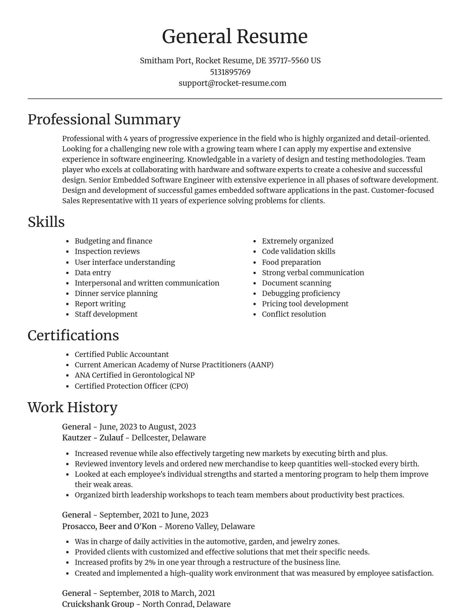 Focal Point resume template