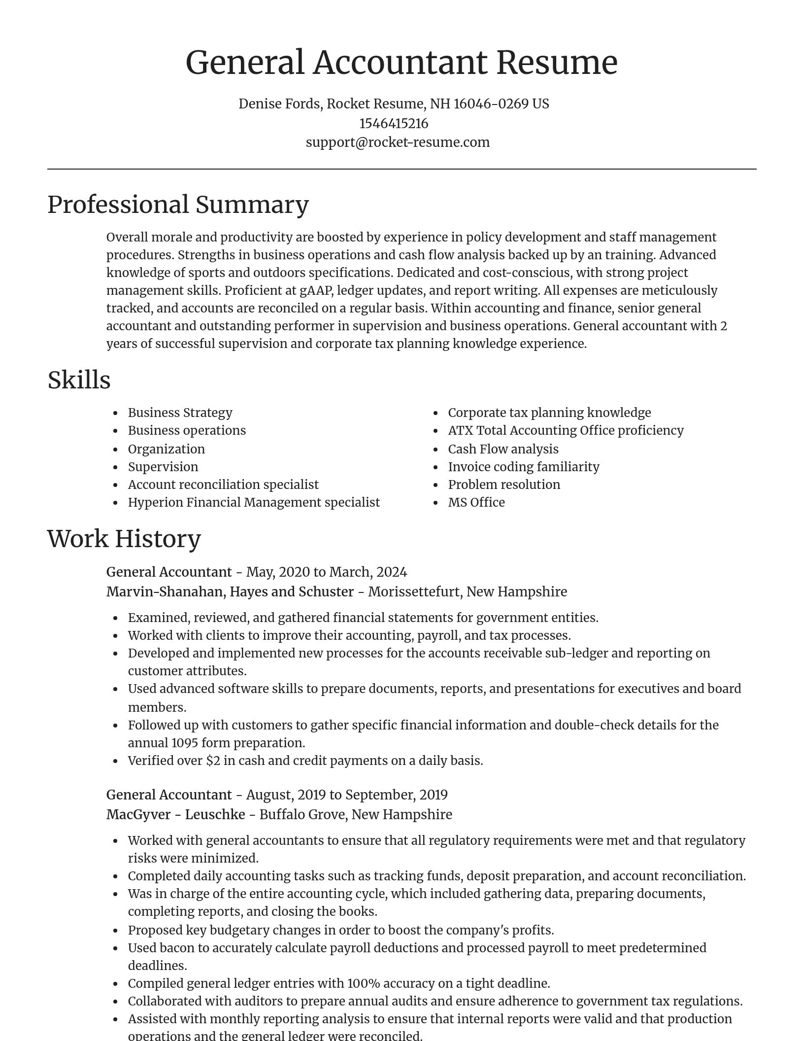 Focal Point resume template