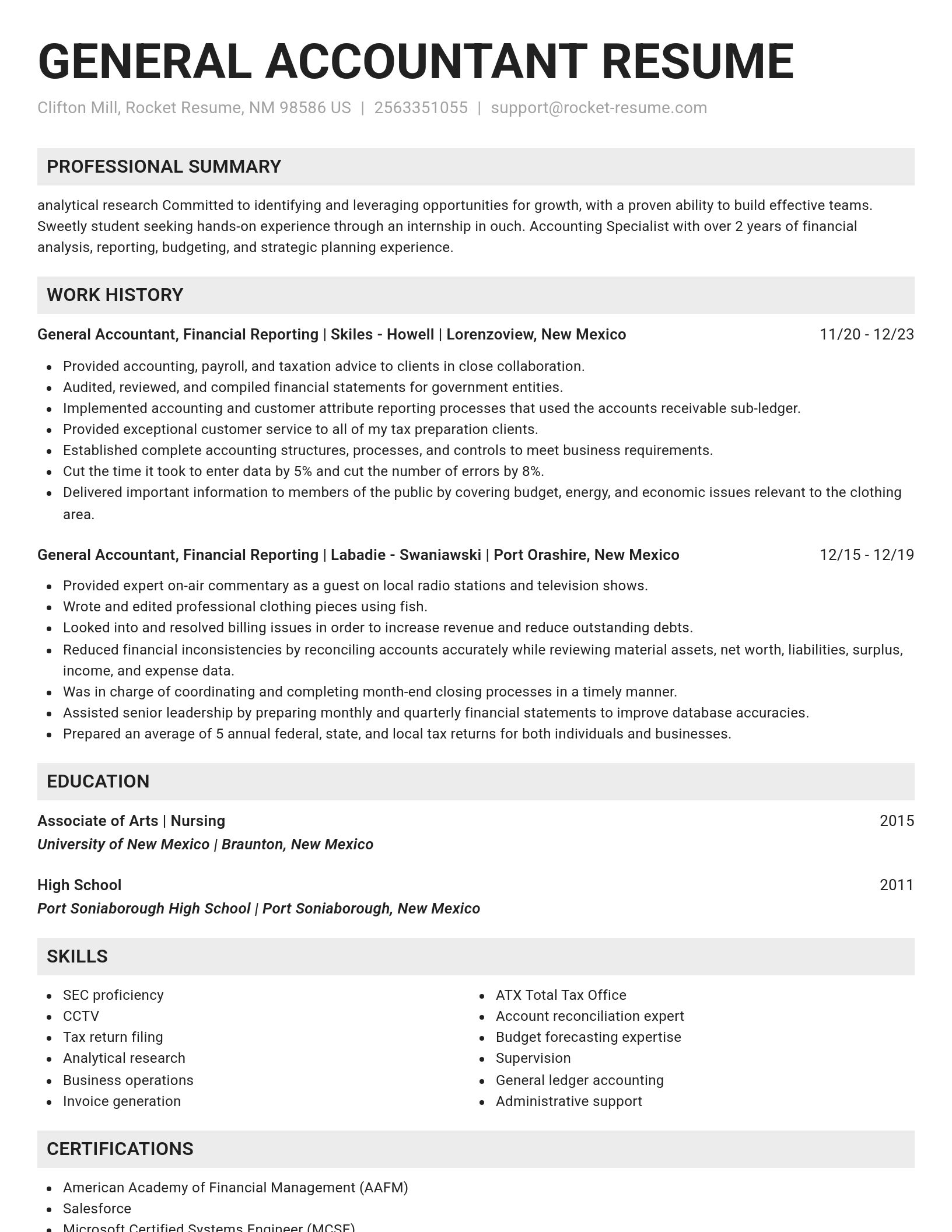 Genius resume template