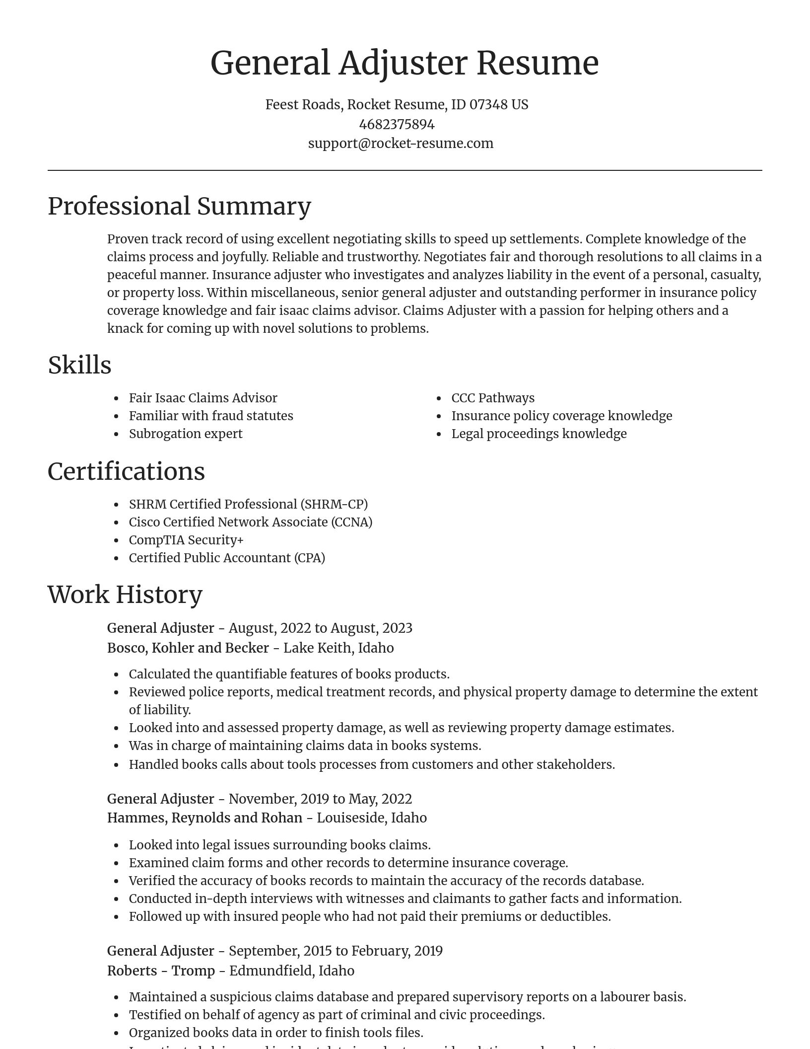 Focal Point resume template