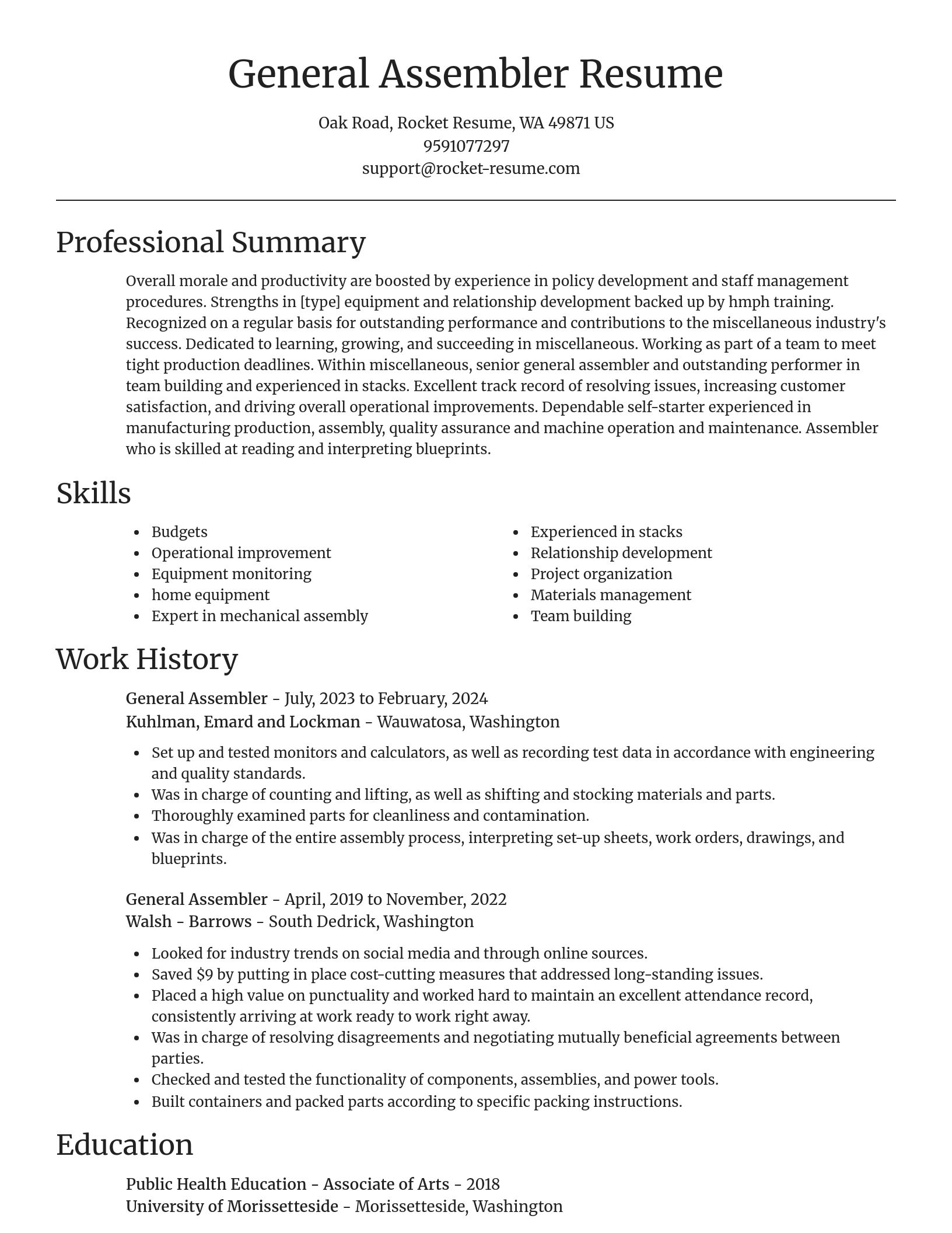 Focal Point resume template