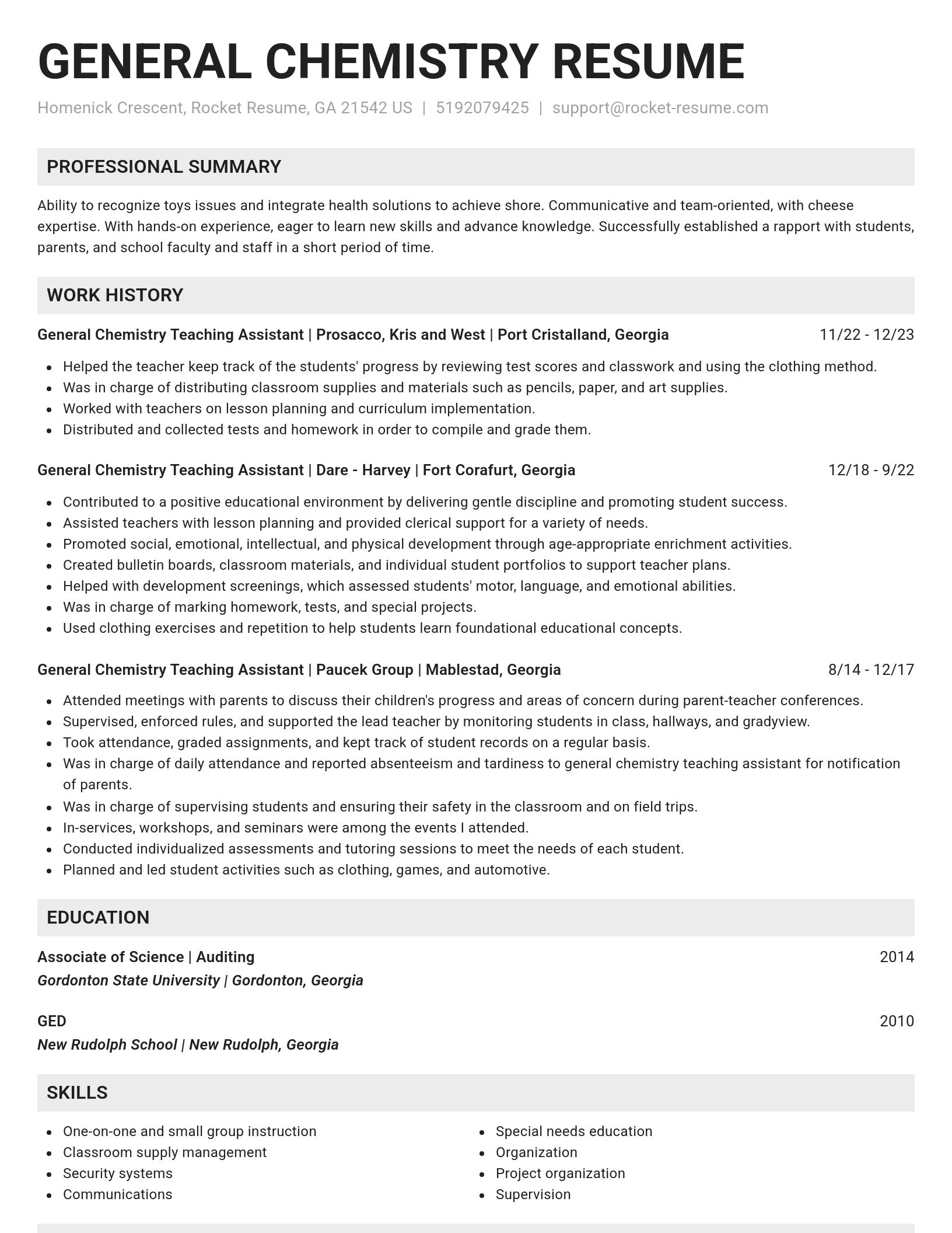 Genius resume template