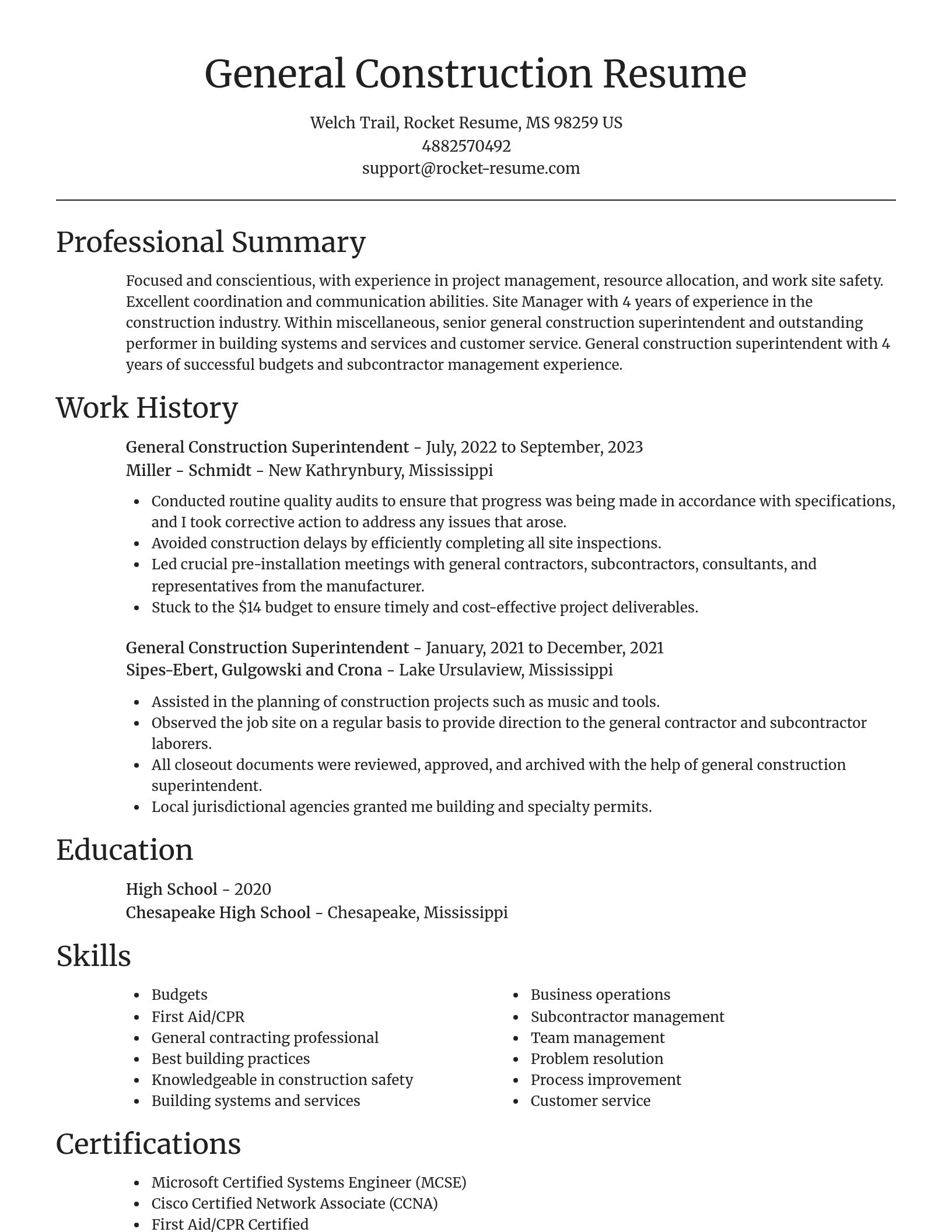 Focal Point resume template