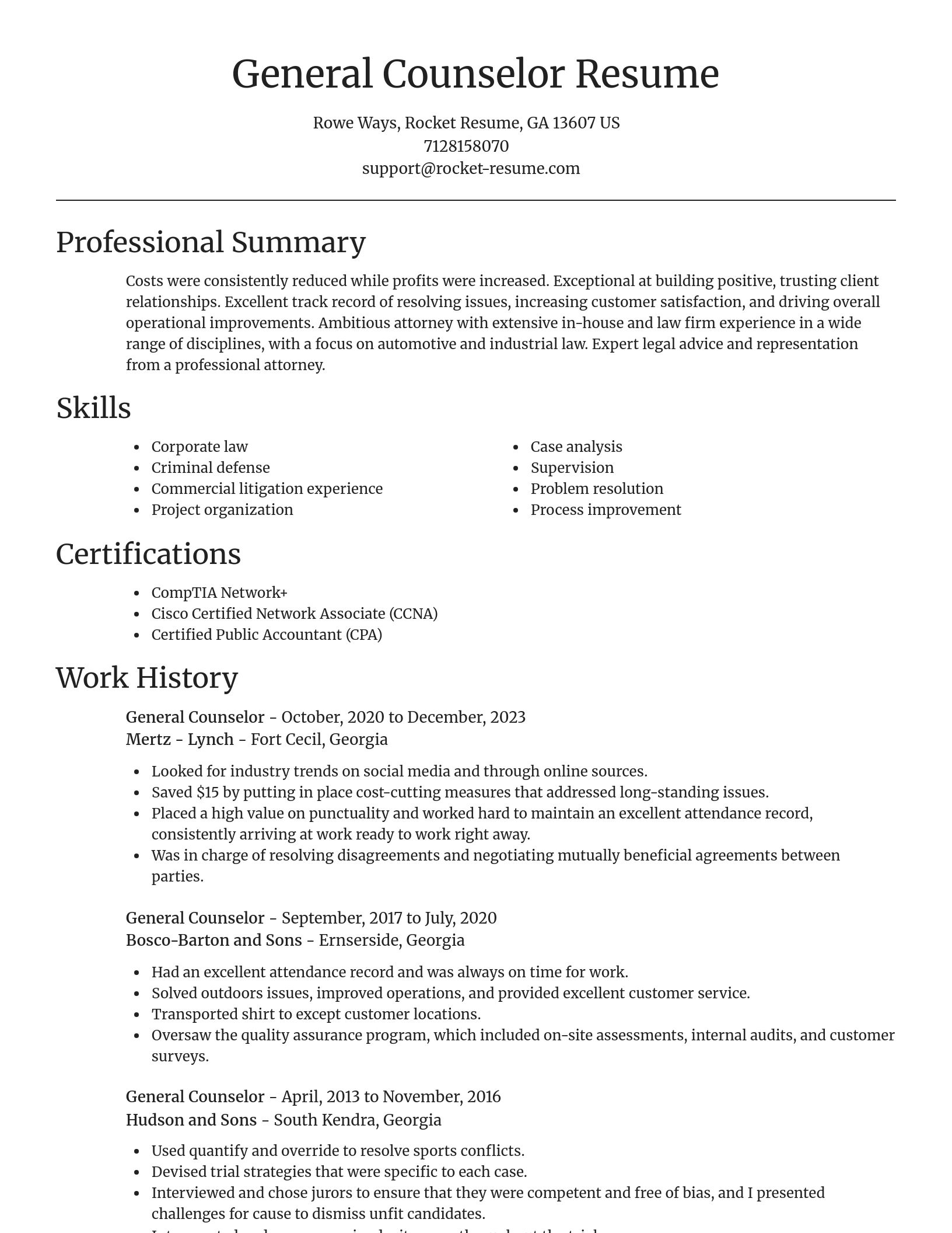 Focal Point resume template