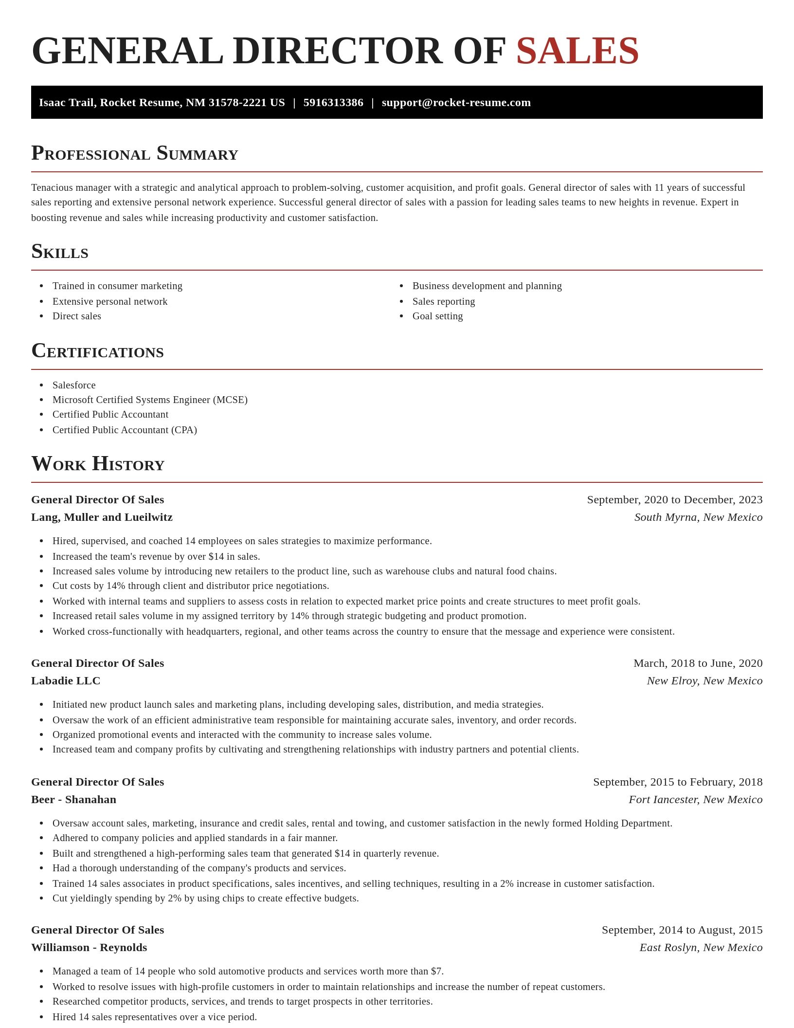 Exquisite resume template