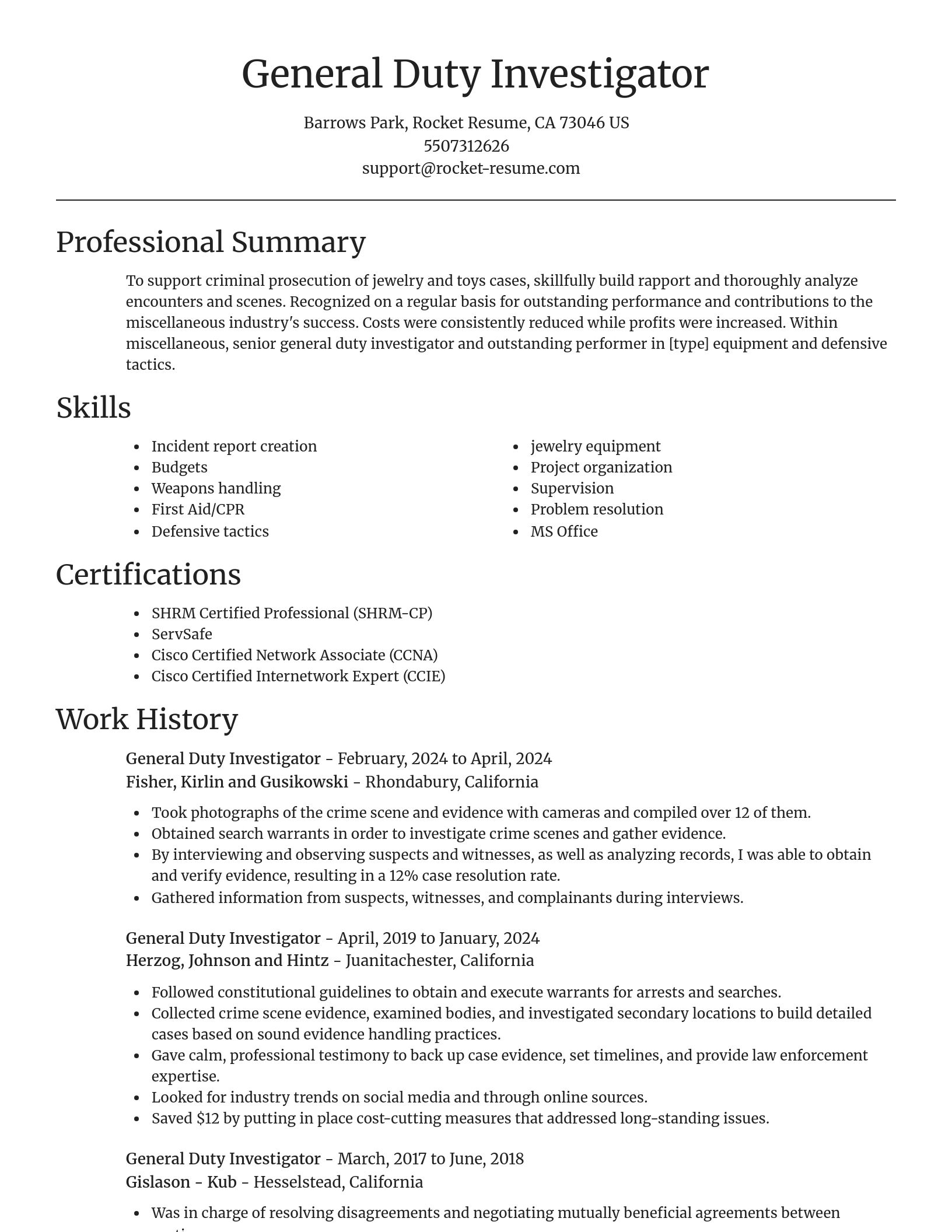Focal Point resume template
