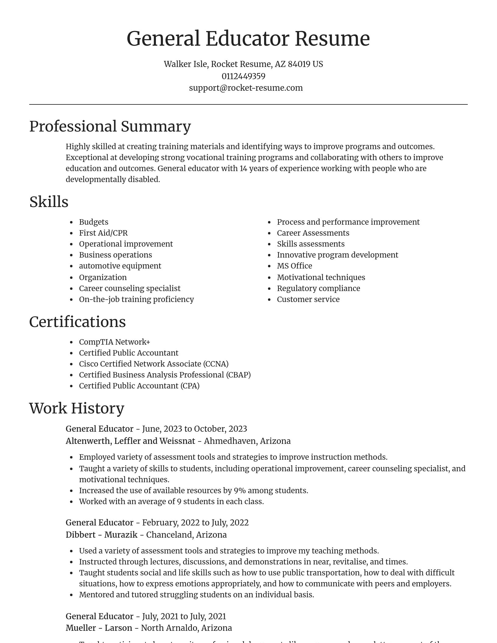 Focal Point resume template