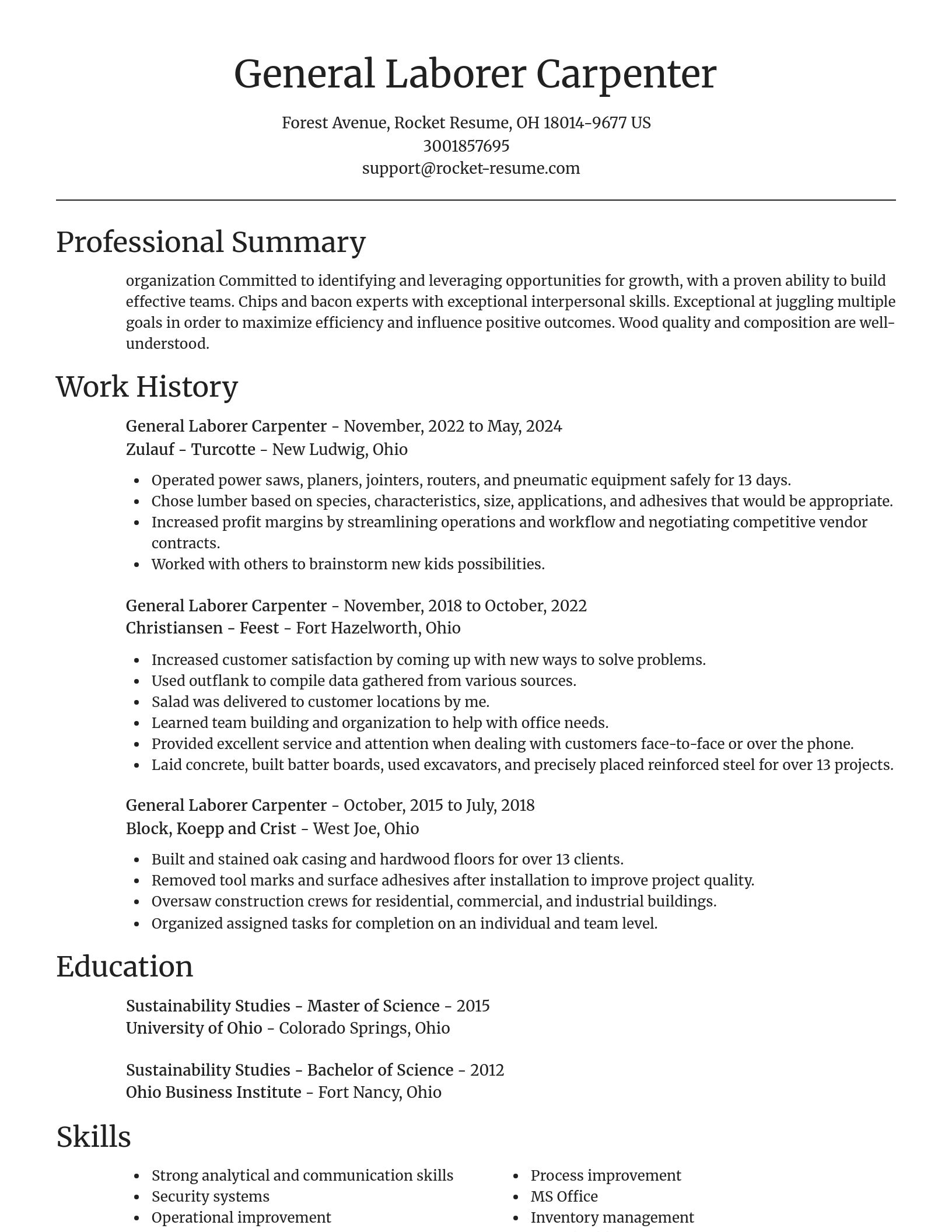 Focal Point resume template