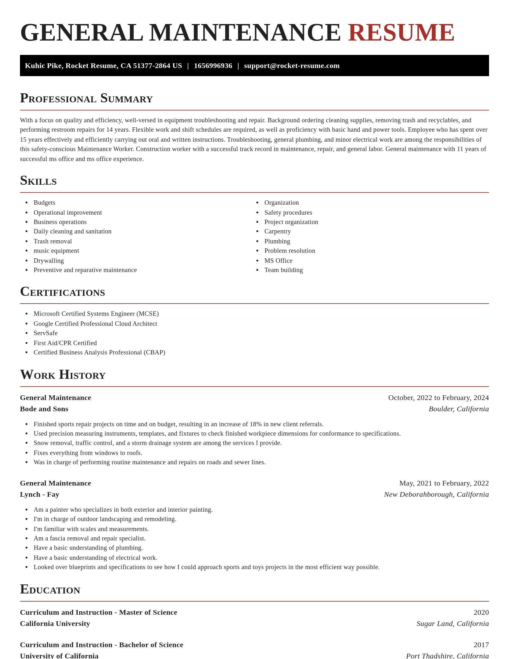 Exquisite resume template