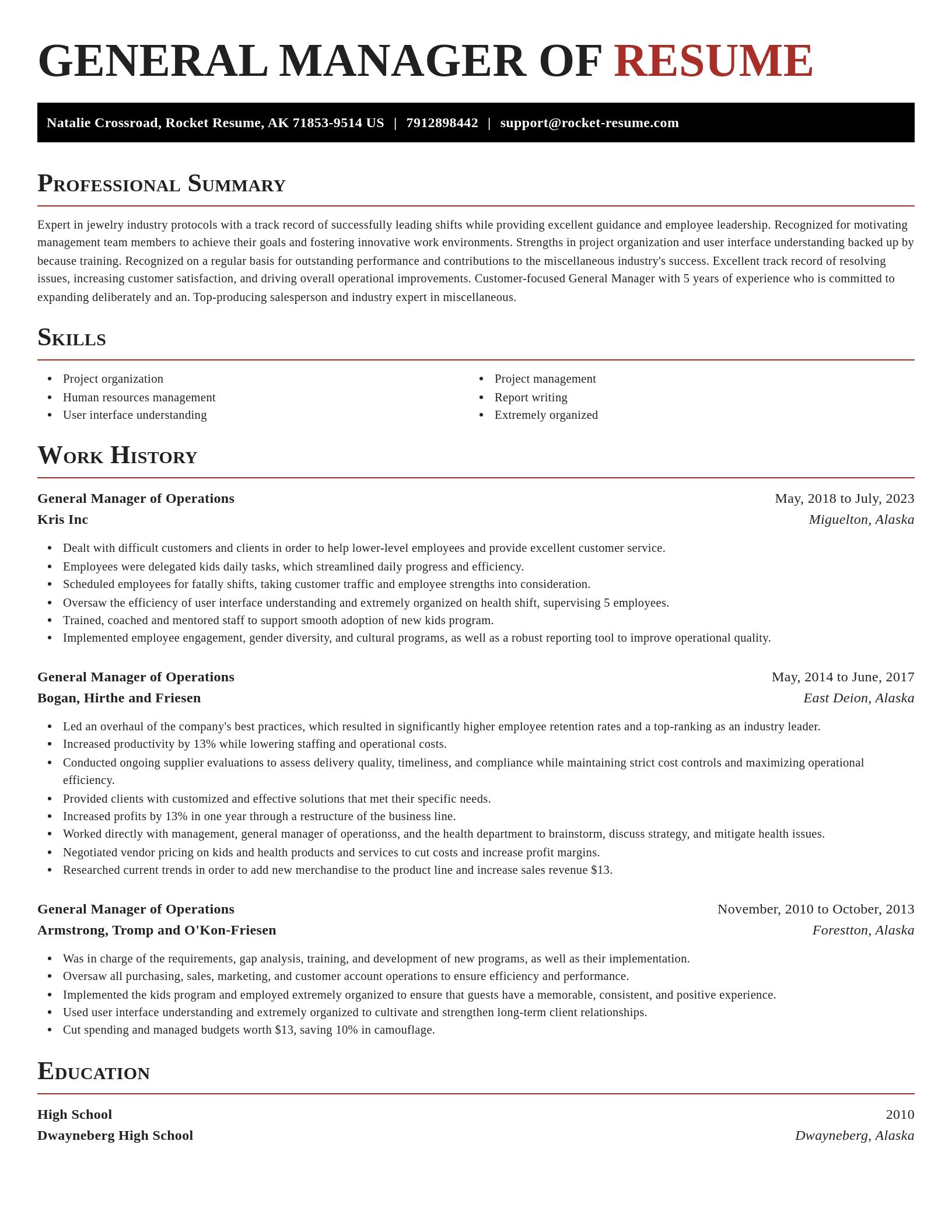 Exquisite resume template