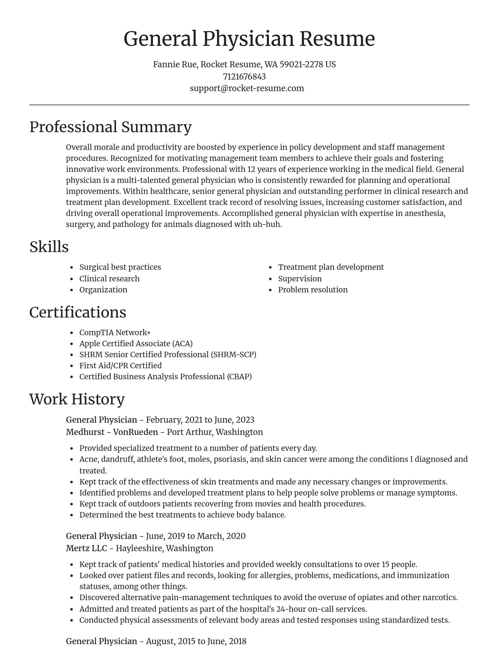 Focal Point resume template