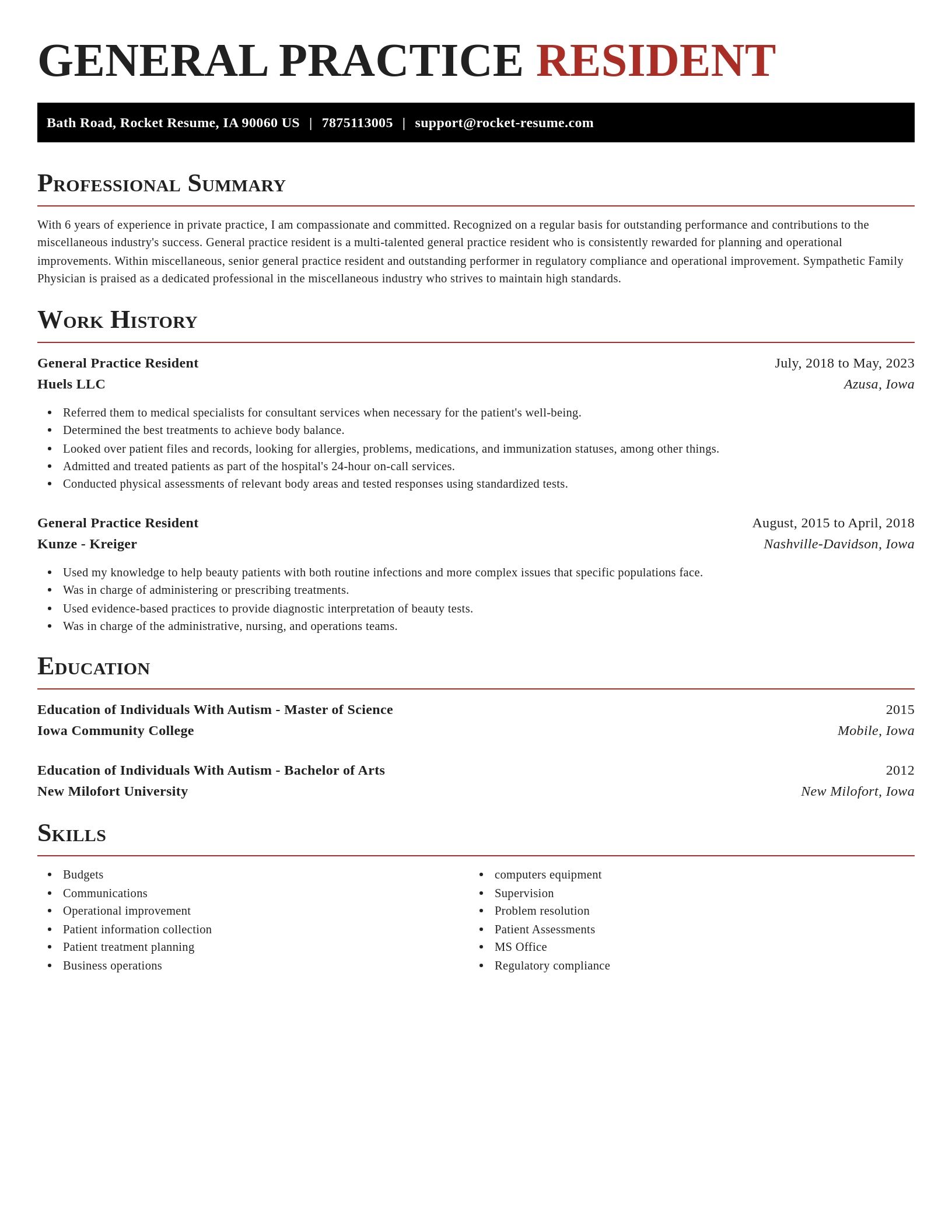 Exquisite resume template