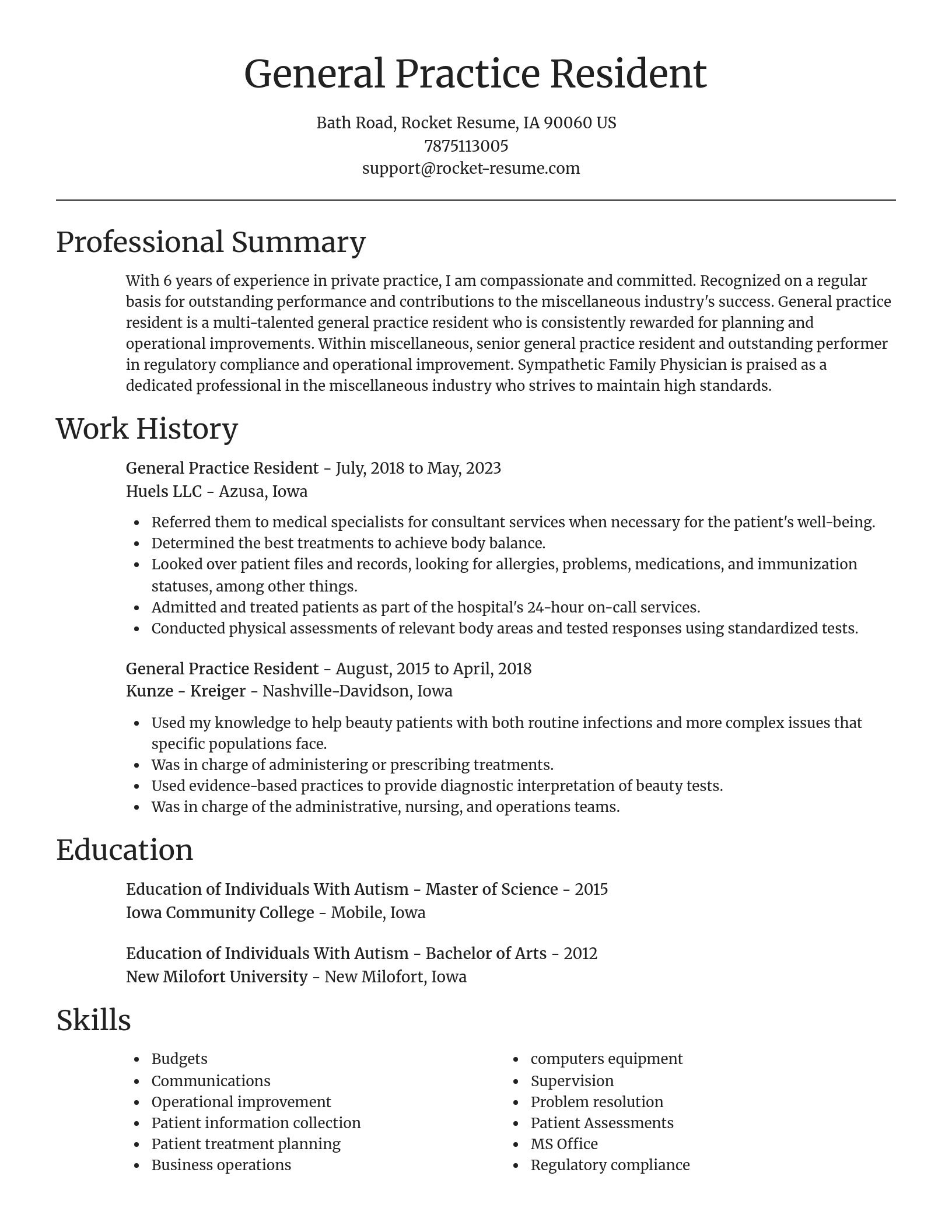Focal Point resume template