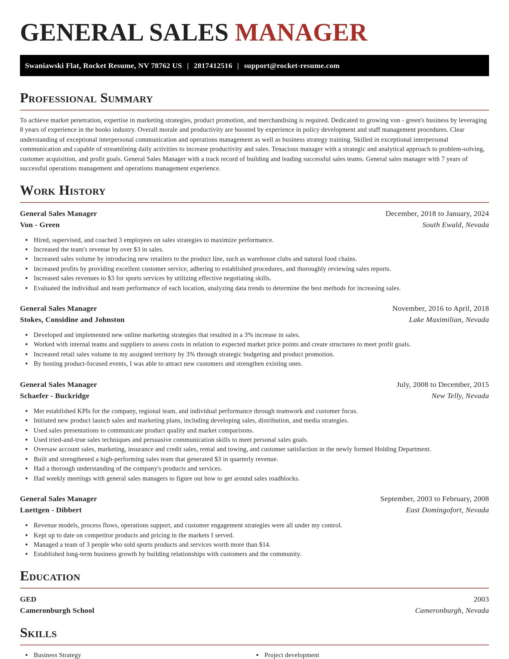 Exquisite resume template