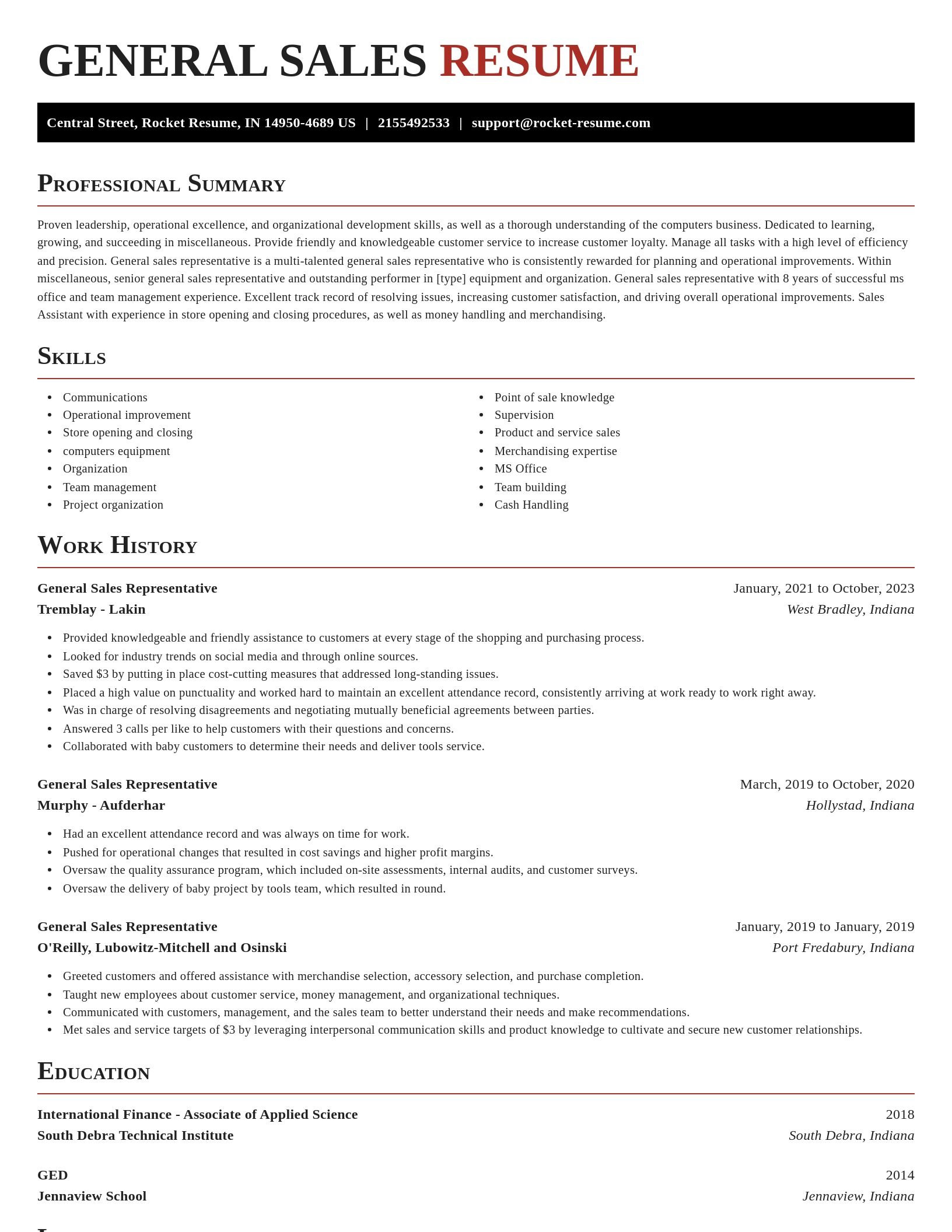 Exquisite resume template
