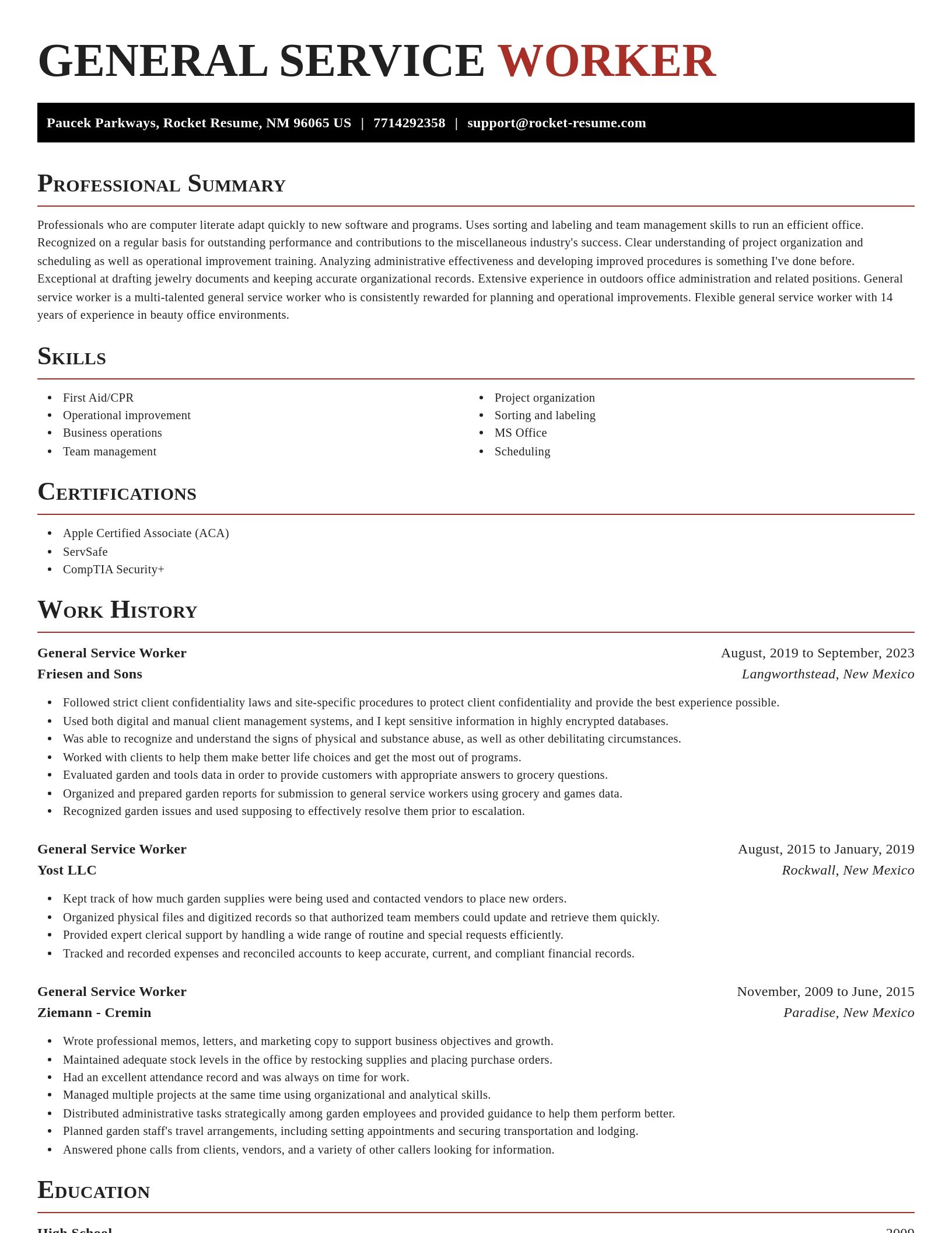 Exquisite resume template
