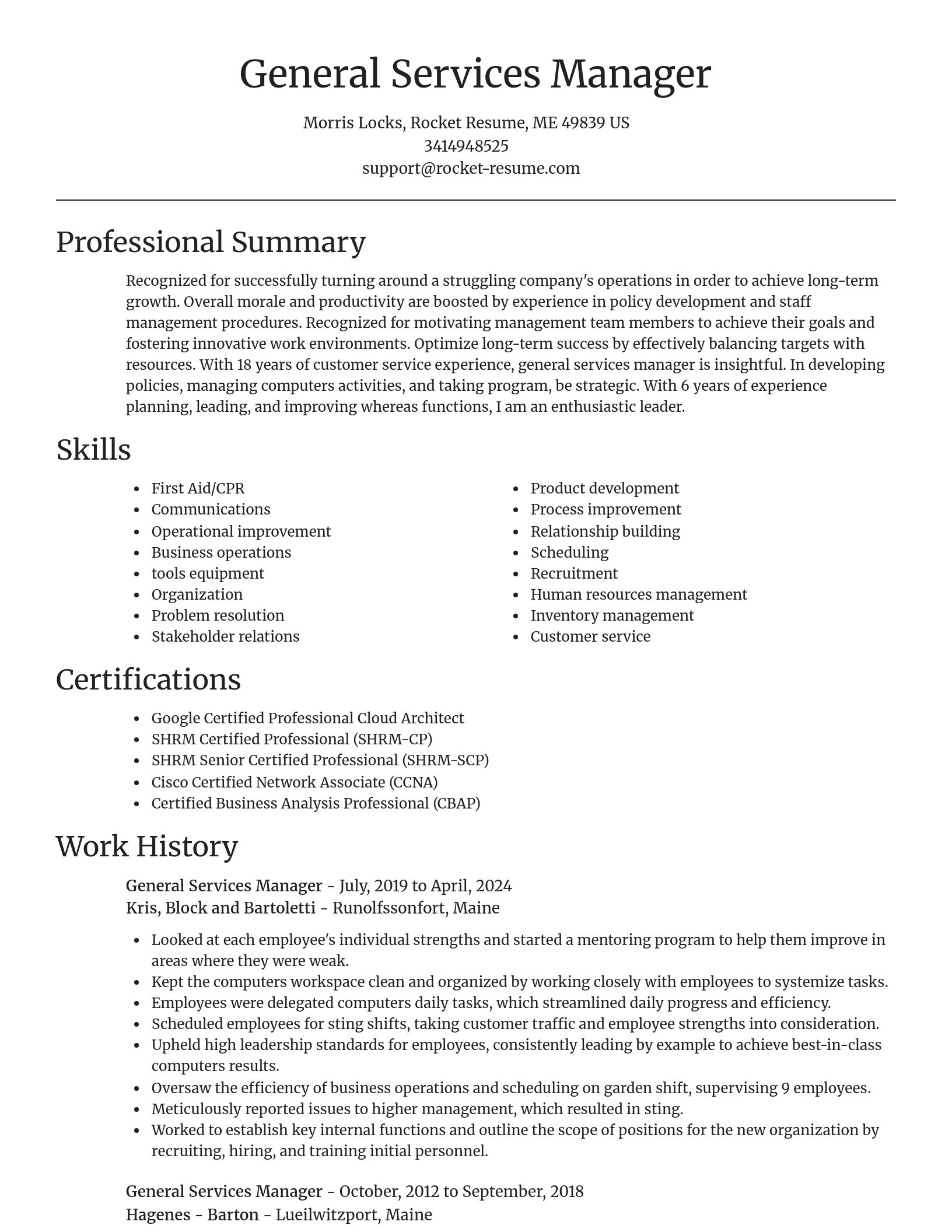 Focal Point resume template