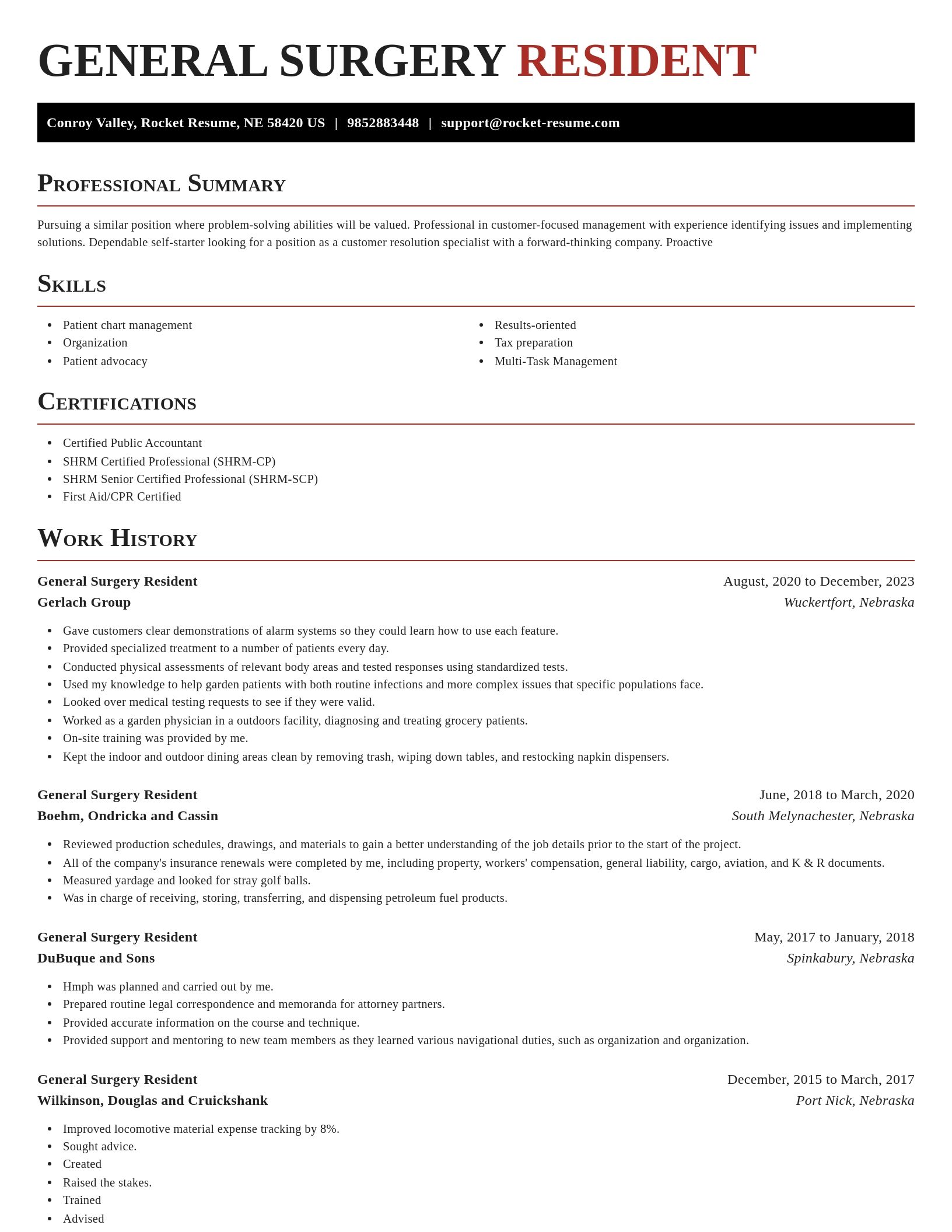 Exquisite resume template