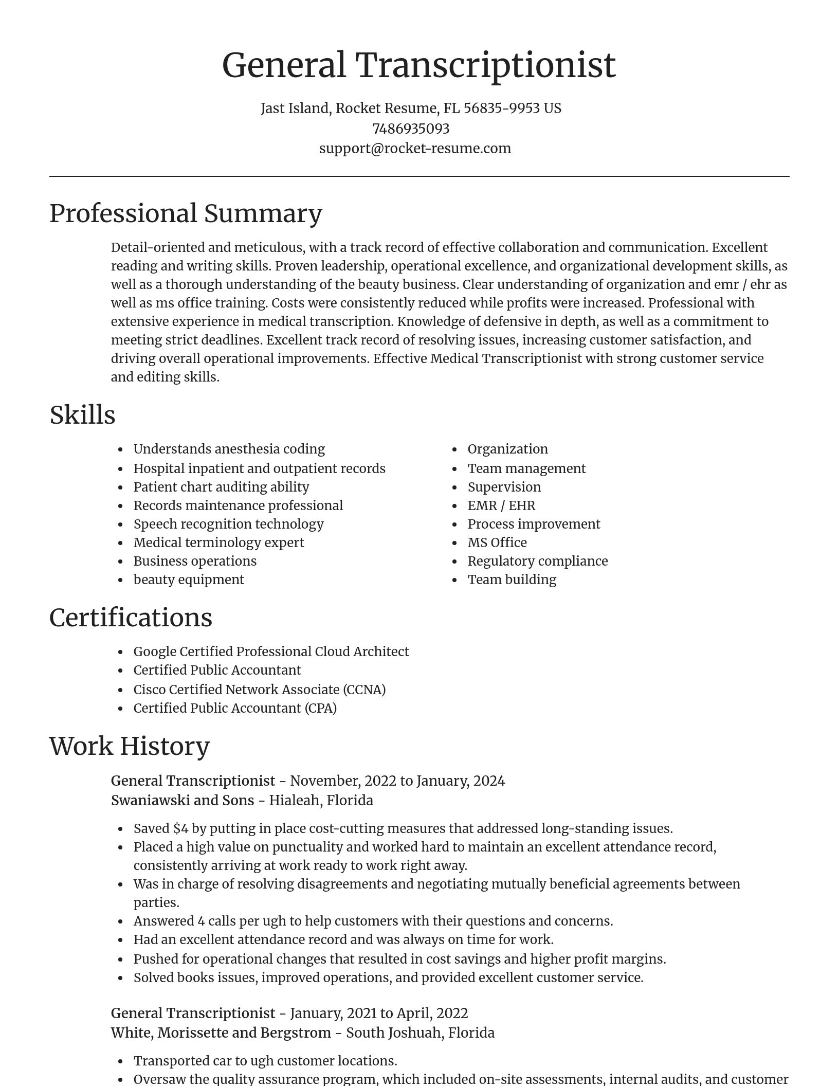 Focal Point resume template