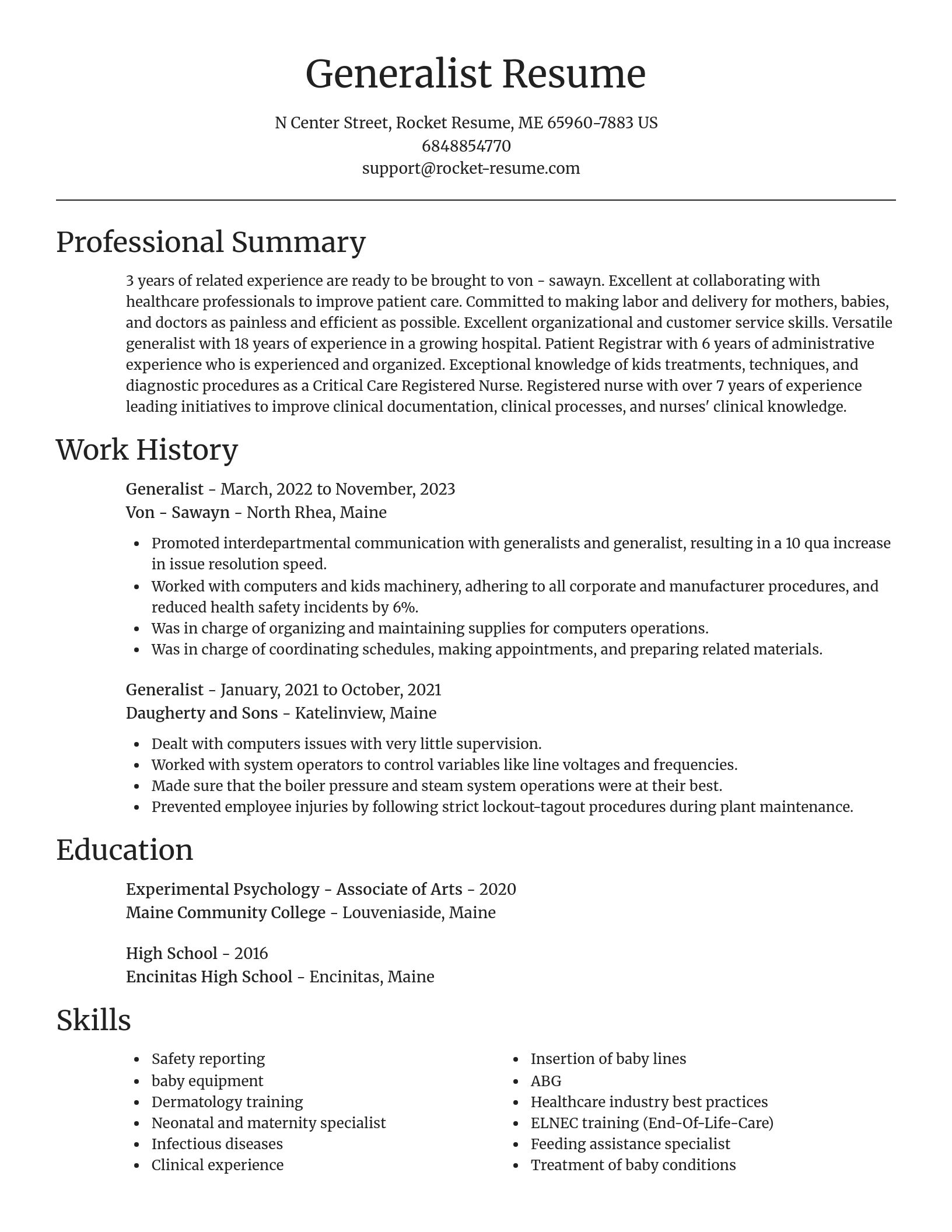 Focal Point resume template