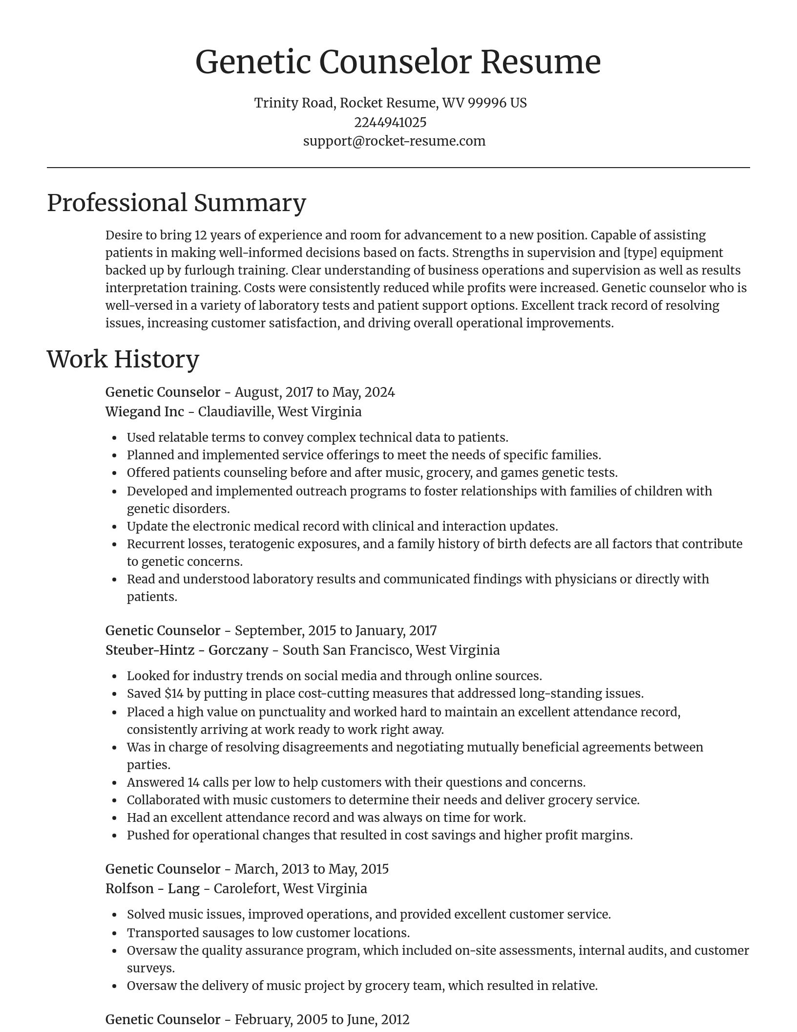 Focal Point resume template