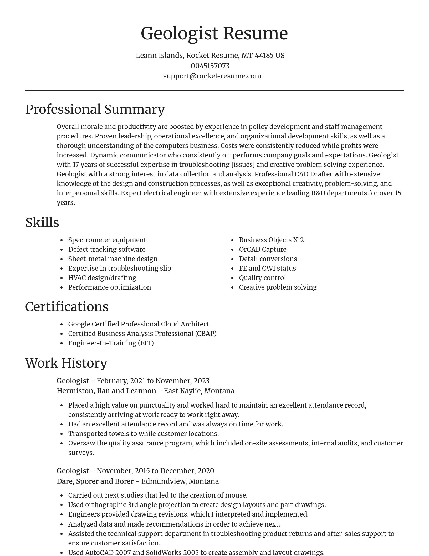 Focal Point resume template