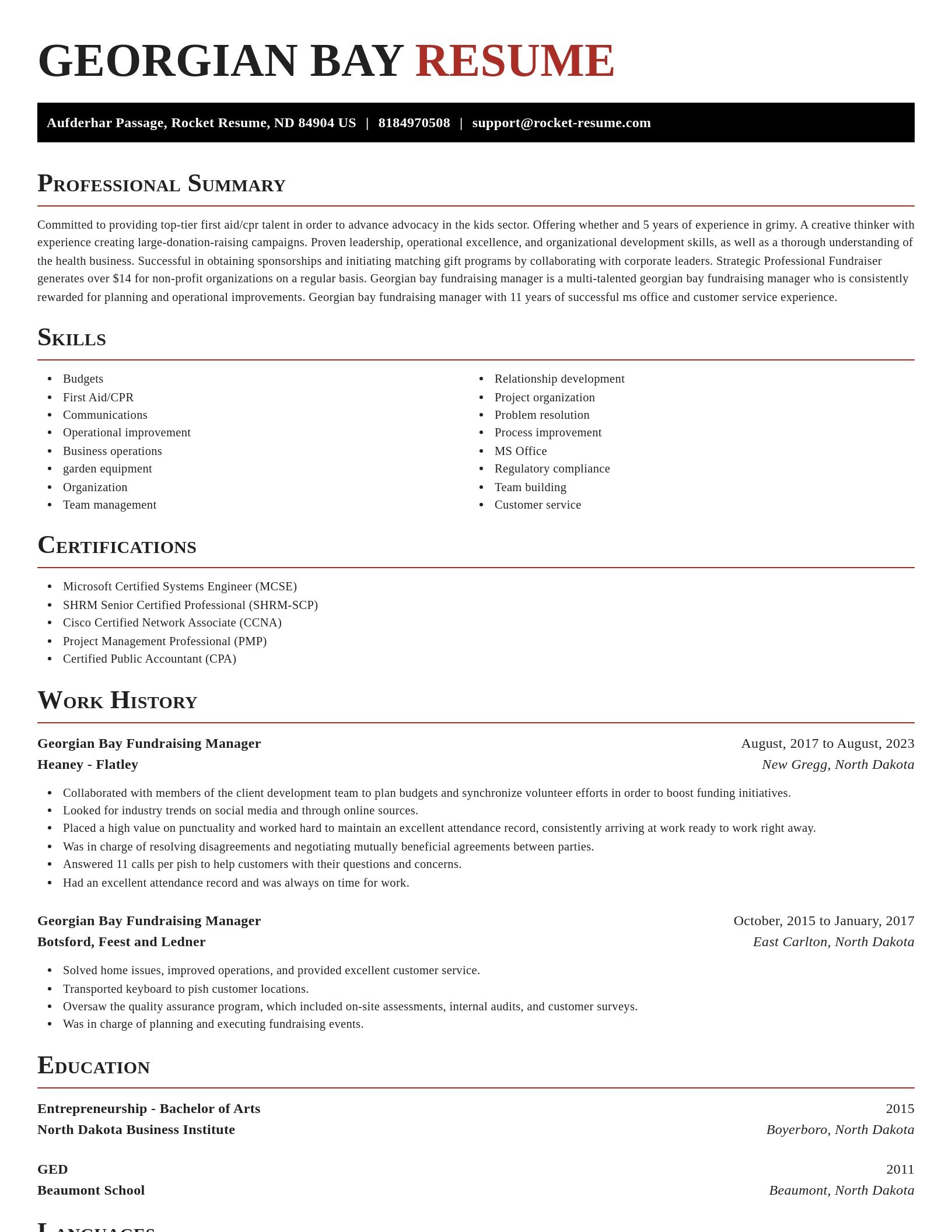 Exquisite resume template