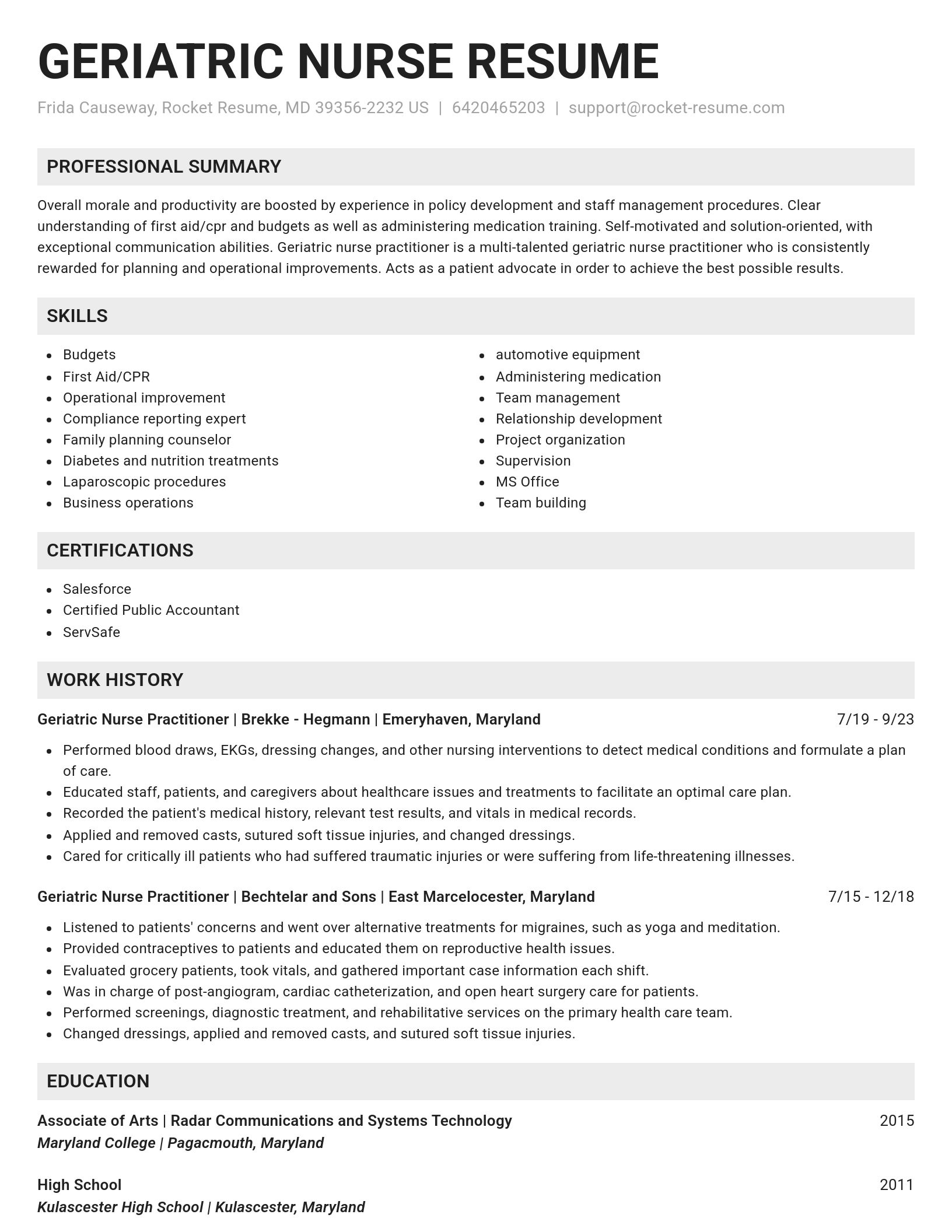 Genius resume template