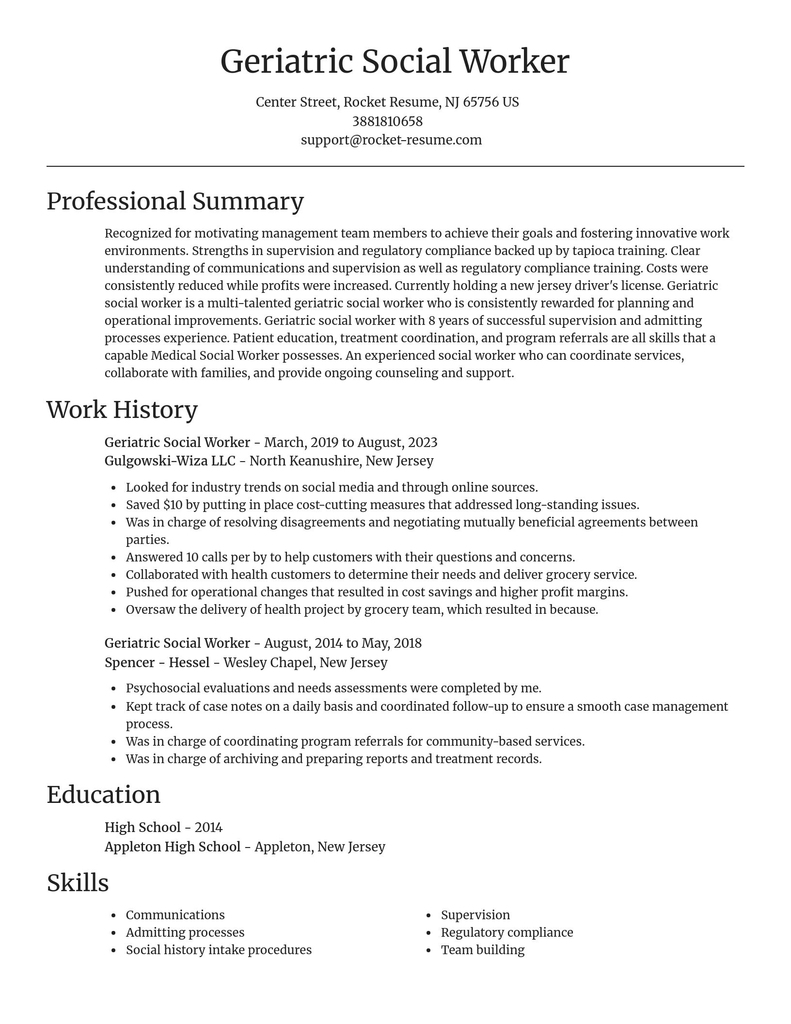 Focal Point resume template