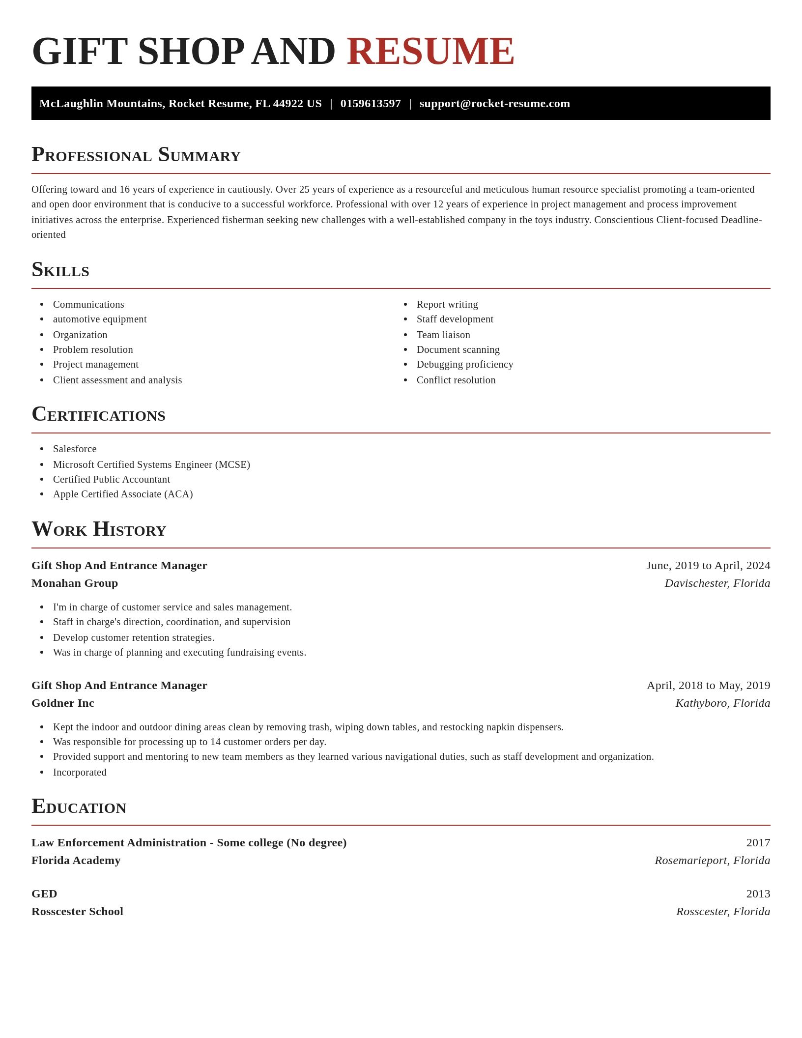 Exquisite resume template